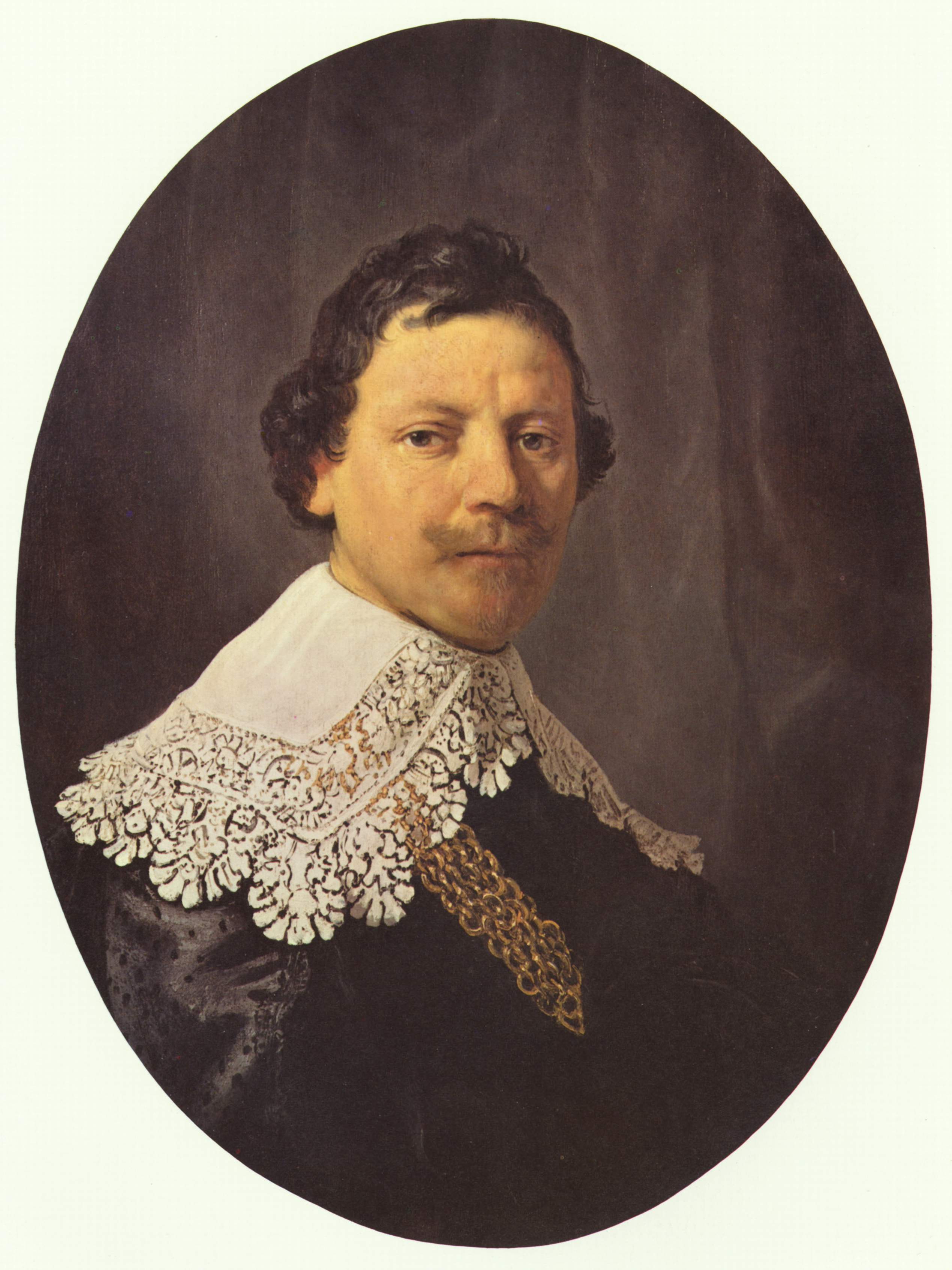 Reproduction du tableau « Portrait de Philips Lucasz. (....-1641) - Rembrandt » par Alpha Reproduction en peinture à l’huile