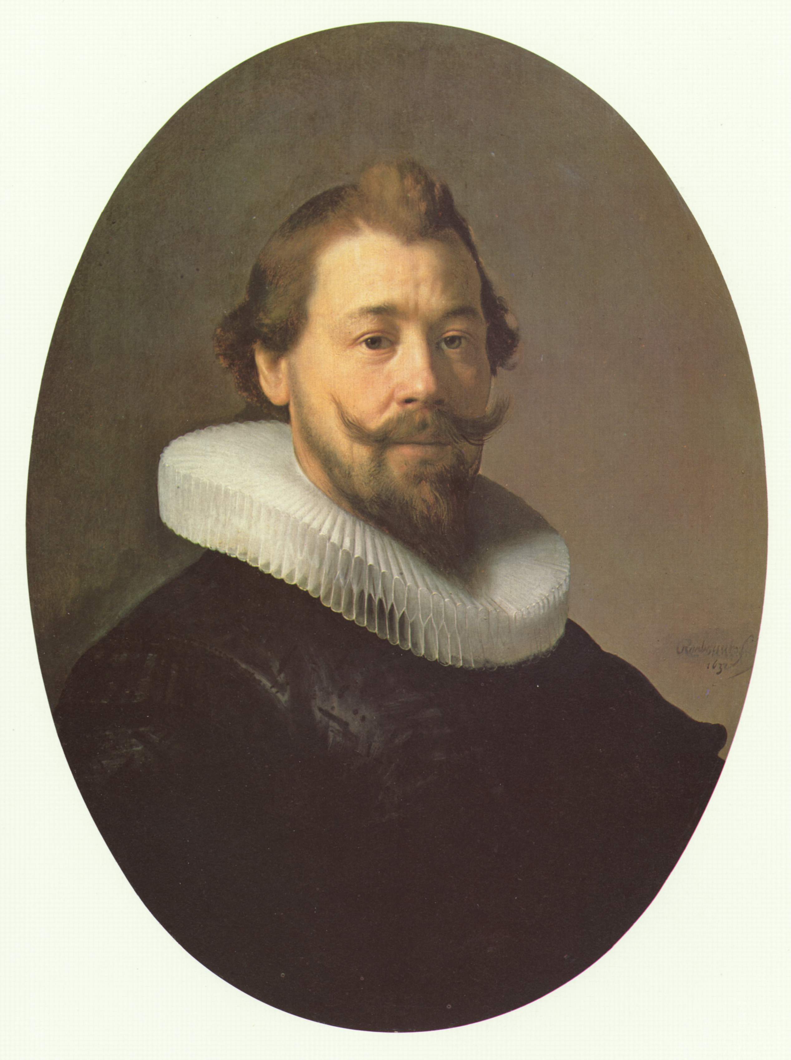 Reproduction du tableau « Portrait d’homme - Rembrandt » par Alpha Reproduction en peinture à l’huile