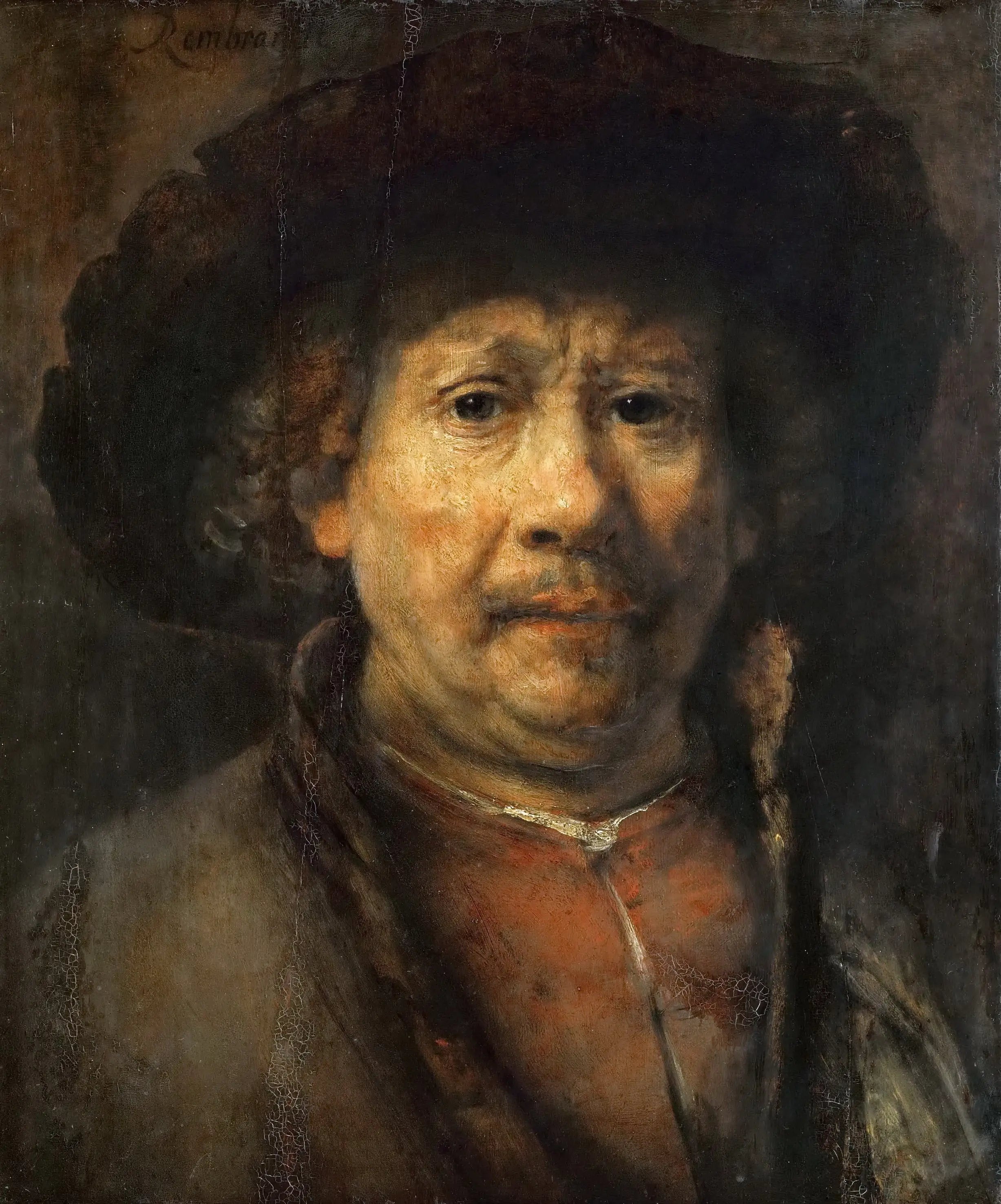 Reproduction du tableau « Autoportrait - Rembrandt » par Alpha Reproduction en peinture à l’huile