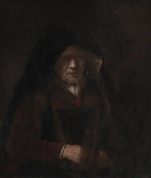 Reproduction du tableau « Une vieille femme - Rembrandt » par Alpha Reproduction en peinture à l’huile