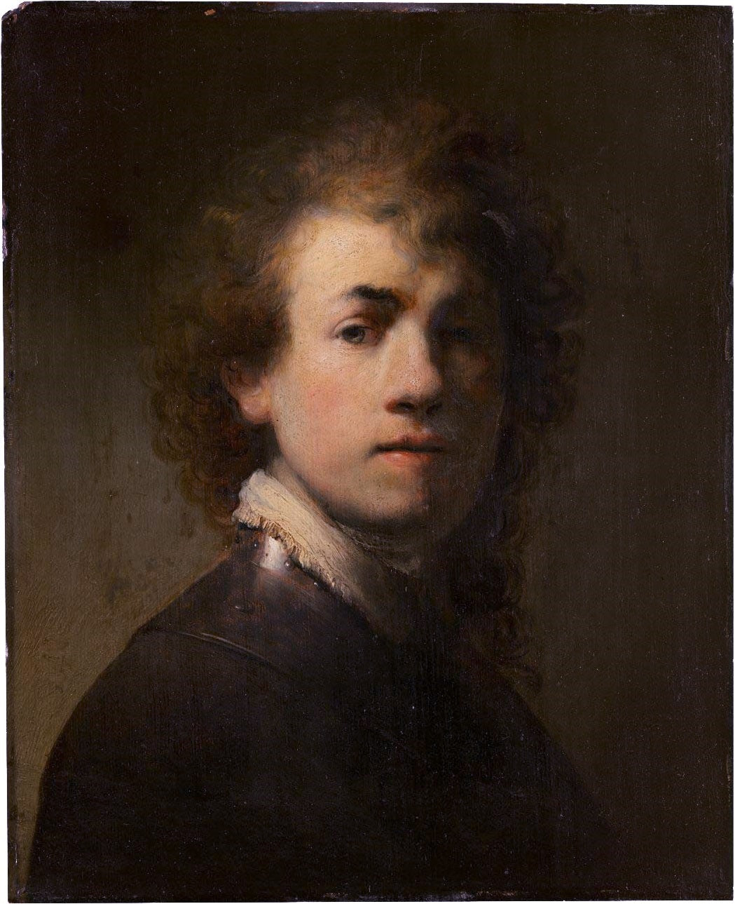 Reproduction du tableau « Autoportrait avec un gorgerin - Rembrandt » par Alpha Reproduction en peinture à l’huile