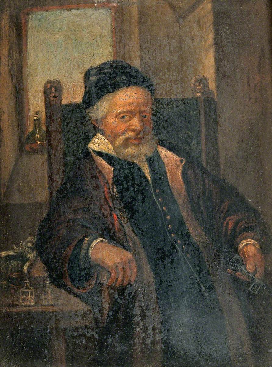 Reproduction du tableau « Jan Lutma, ou un membre de la famille Molins - Rembrandt » par Alpha Reproduction en peinture à l’huile