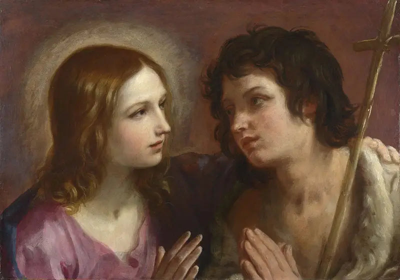 그리스도가 성 요한 세례자를 포옹하는 모습 - Guido Reni