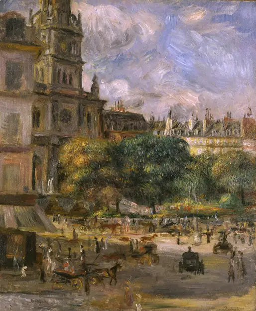 Reproduction du tableau « Place de la Trinité, Paris - Pierre-Auguste Renoir » par Alpha Reproduction en peinture à l’huile