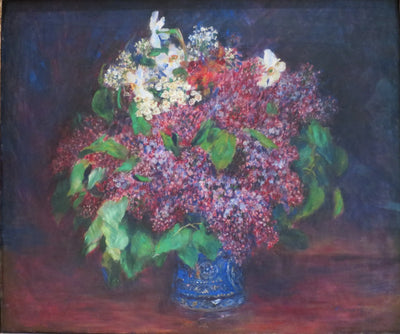 Reproduction du tableau « Bouquet de lilas - Pierre-Auguste Renoir » par Alpha Reproduction en peinture à l’huile
