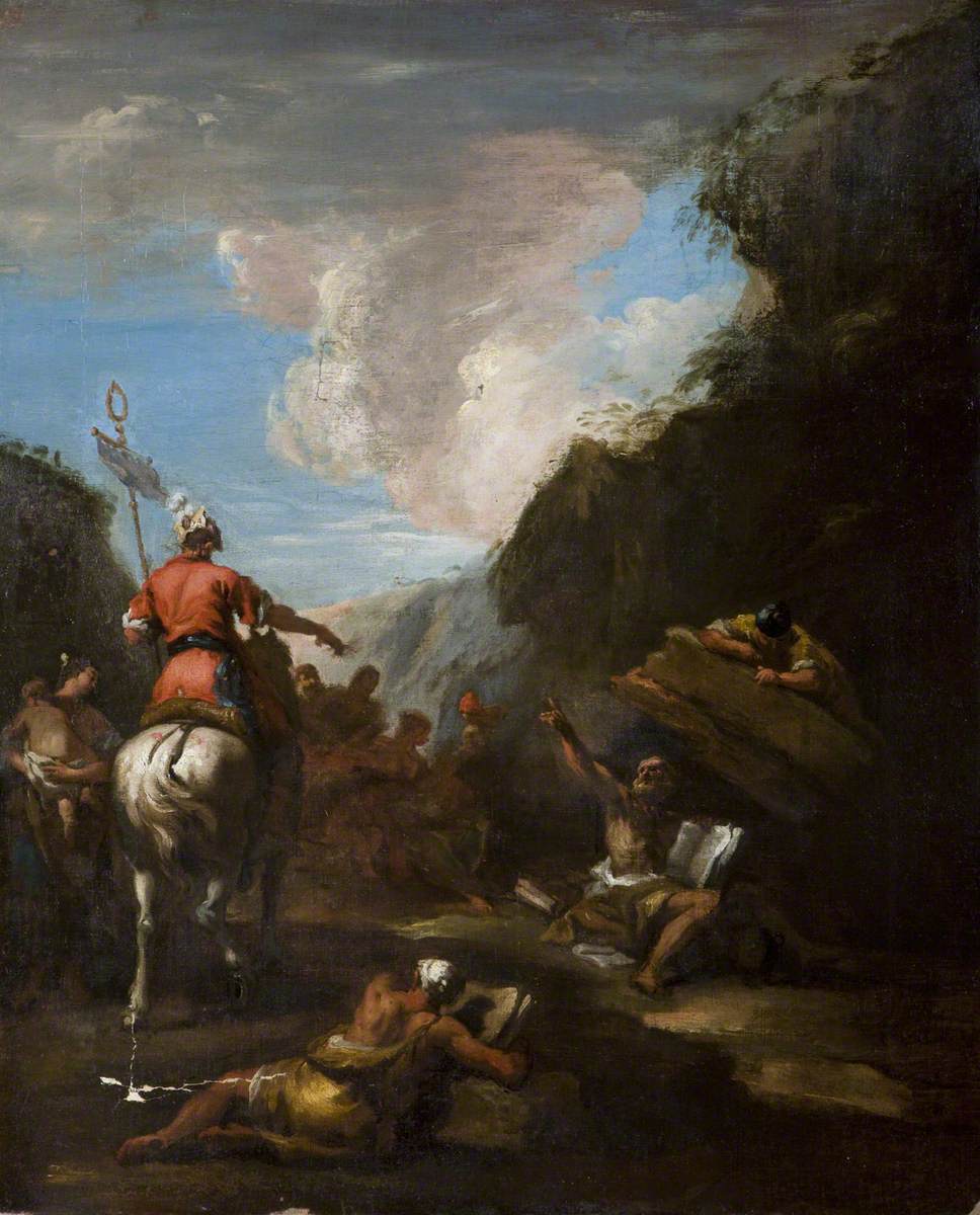 Archimède et Hiéron au siège de Syracuse - Sebastiano Ricci