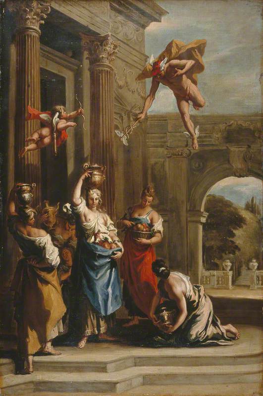 Mercure, Herse et Aglauros - Sebastiano Ricci