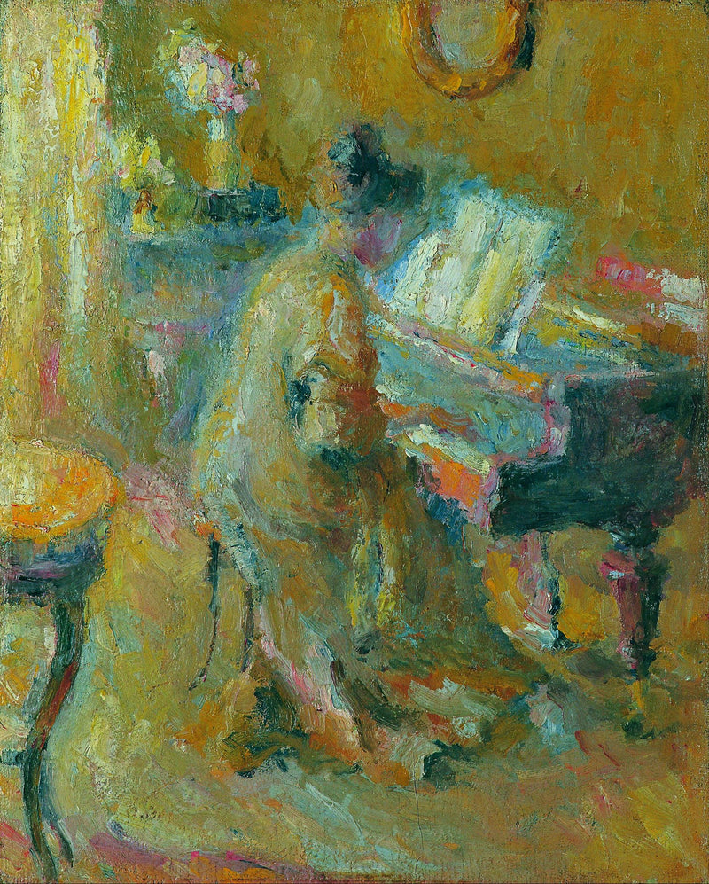Au piano - Rihard Jakopič