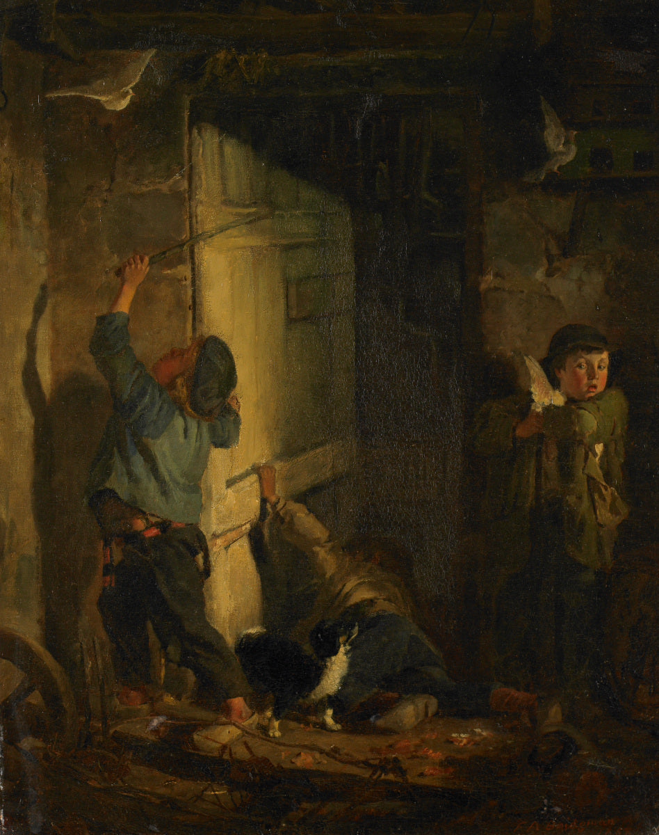 Voler le perchoir du pigeon - Frederick Arthur Bridgman