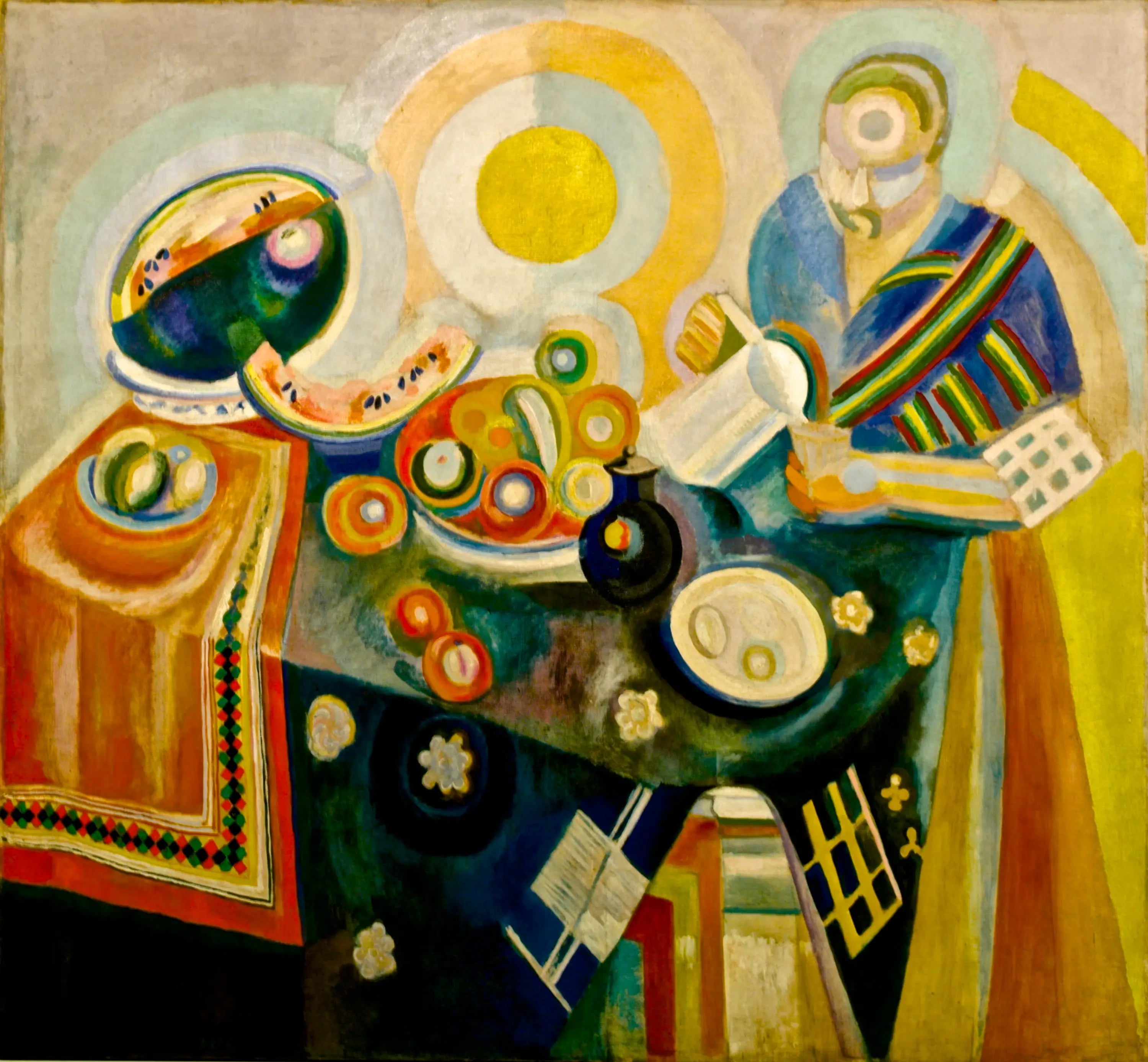 Reproduction du tableau « La Verseuse - Robert Delaunay » par Alpha Reproduction en peinture à l’huile