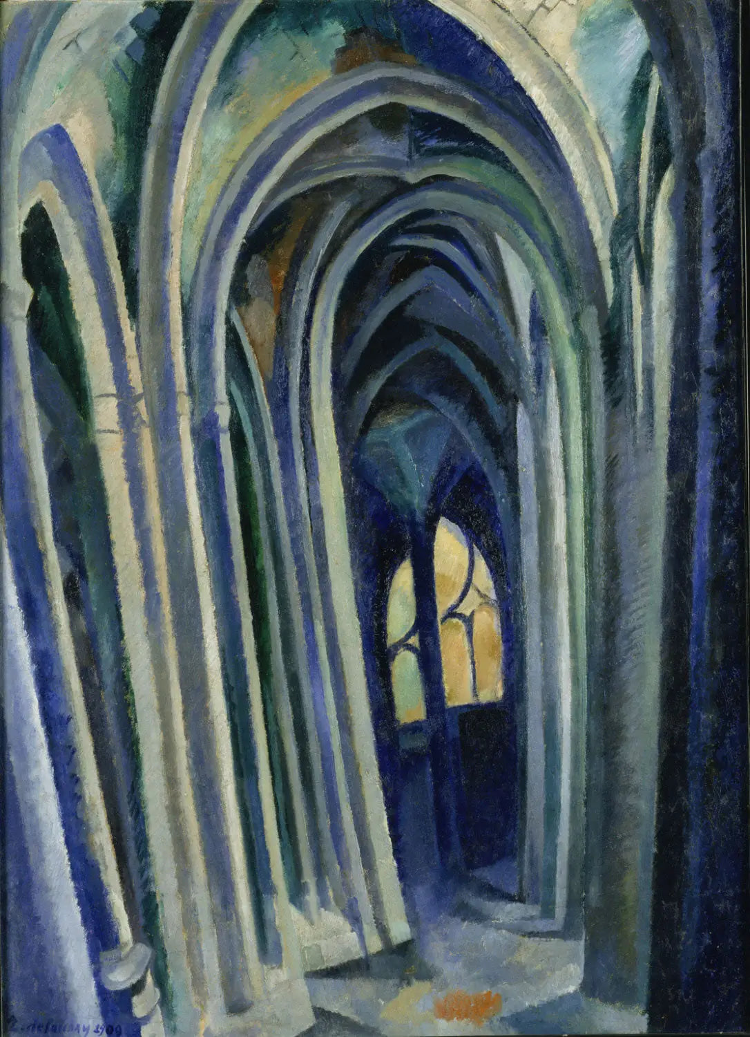 Reproduction du tableau « Saint-Séverin n° 4 - Robert Delaunay » par Alpha Reproduction en peinture à l’huile