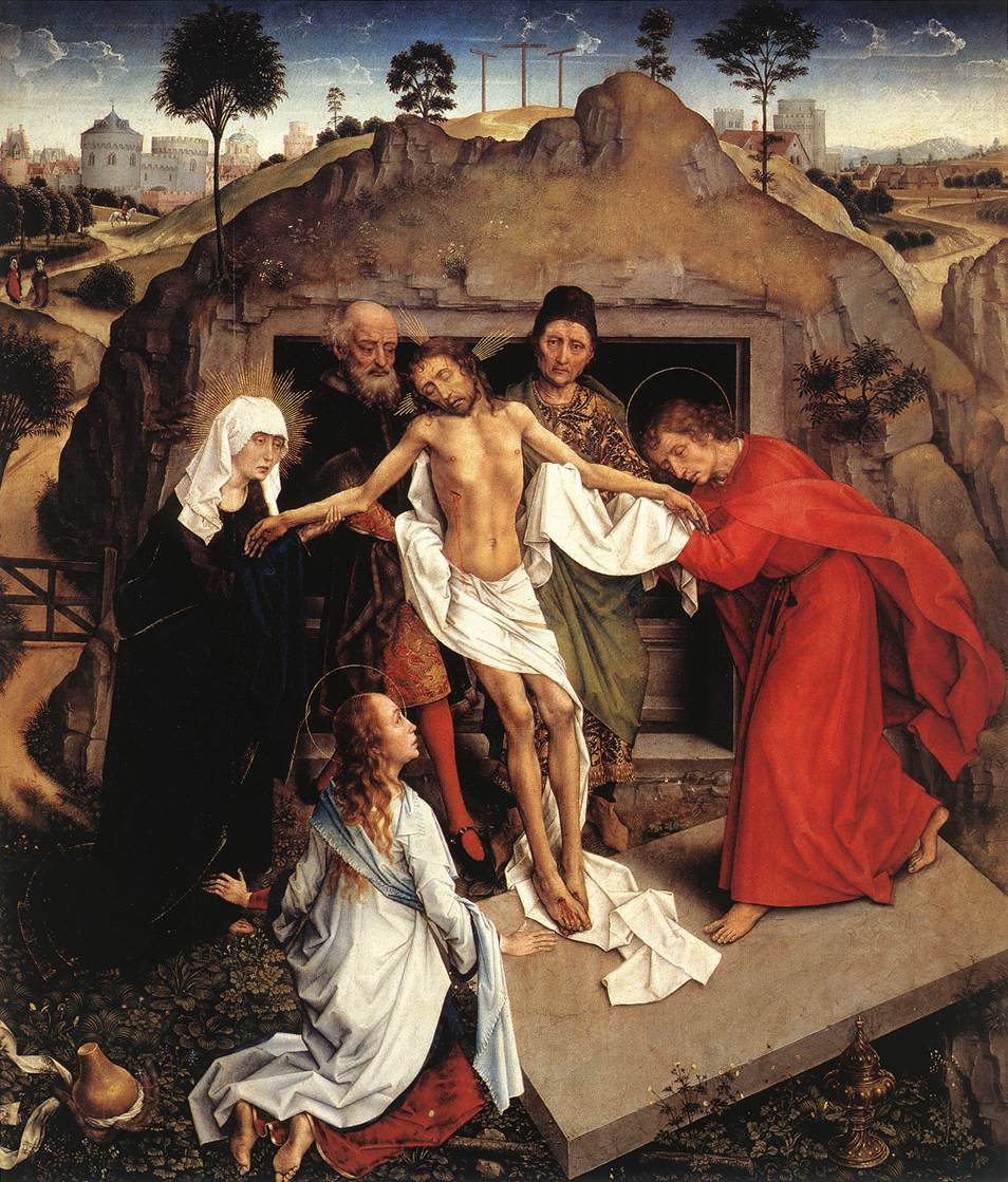 Lamentation sur le Christ mort et Mise au tombeau - Rogier van der Weyden