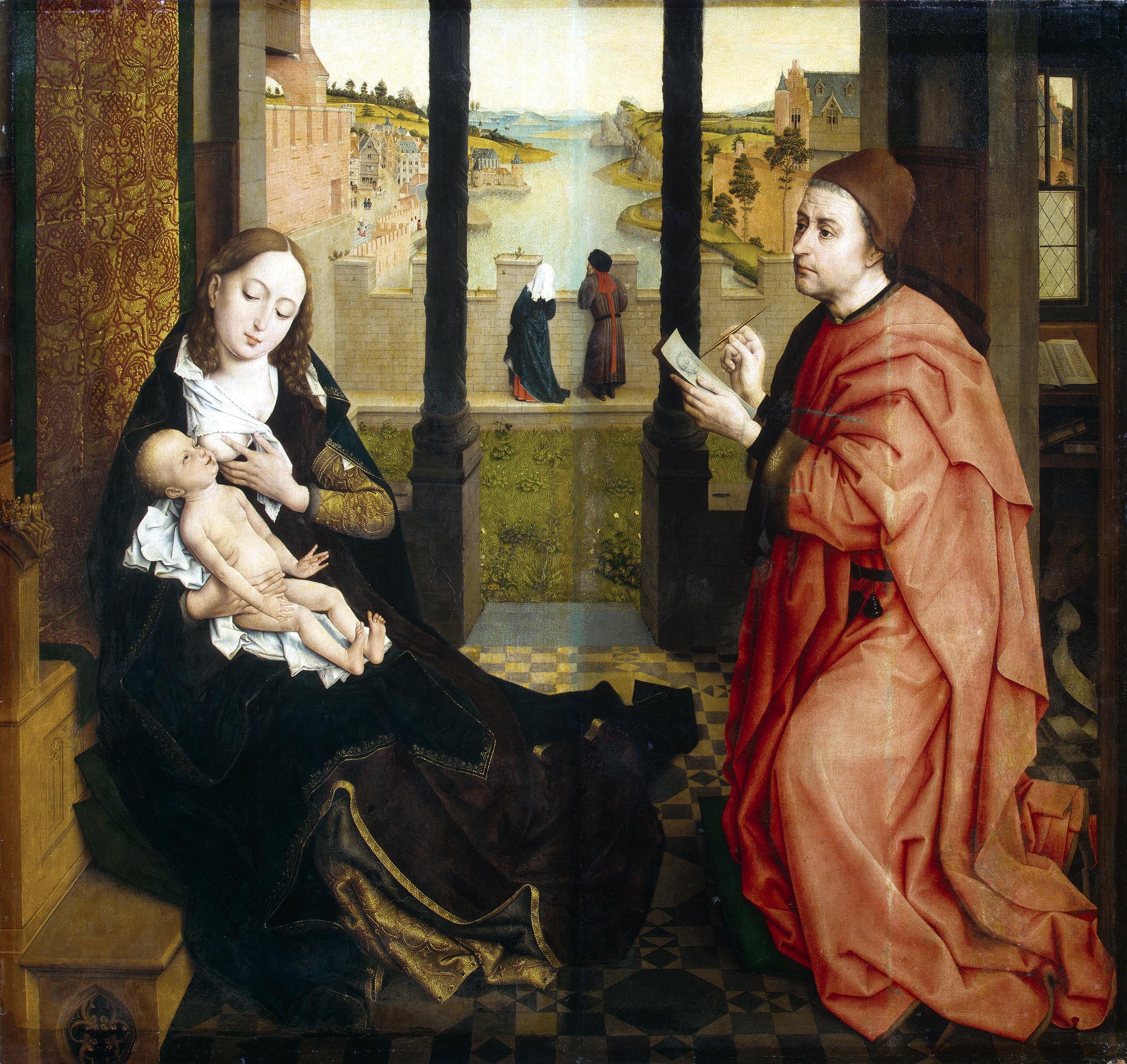 Saint Luc dessinant la Vierge - Rogier van der Weyden