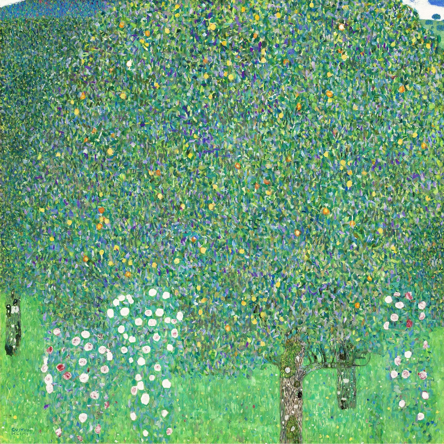 🌳🌸 나무 아래 장미꽃 – 구스타프 클림트 (1905)