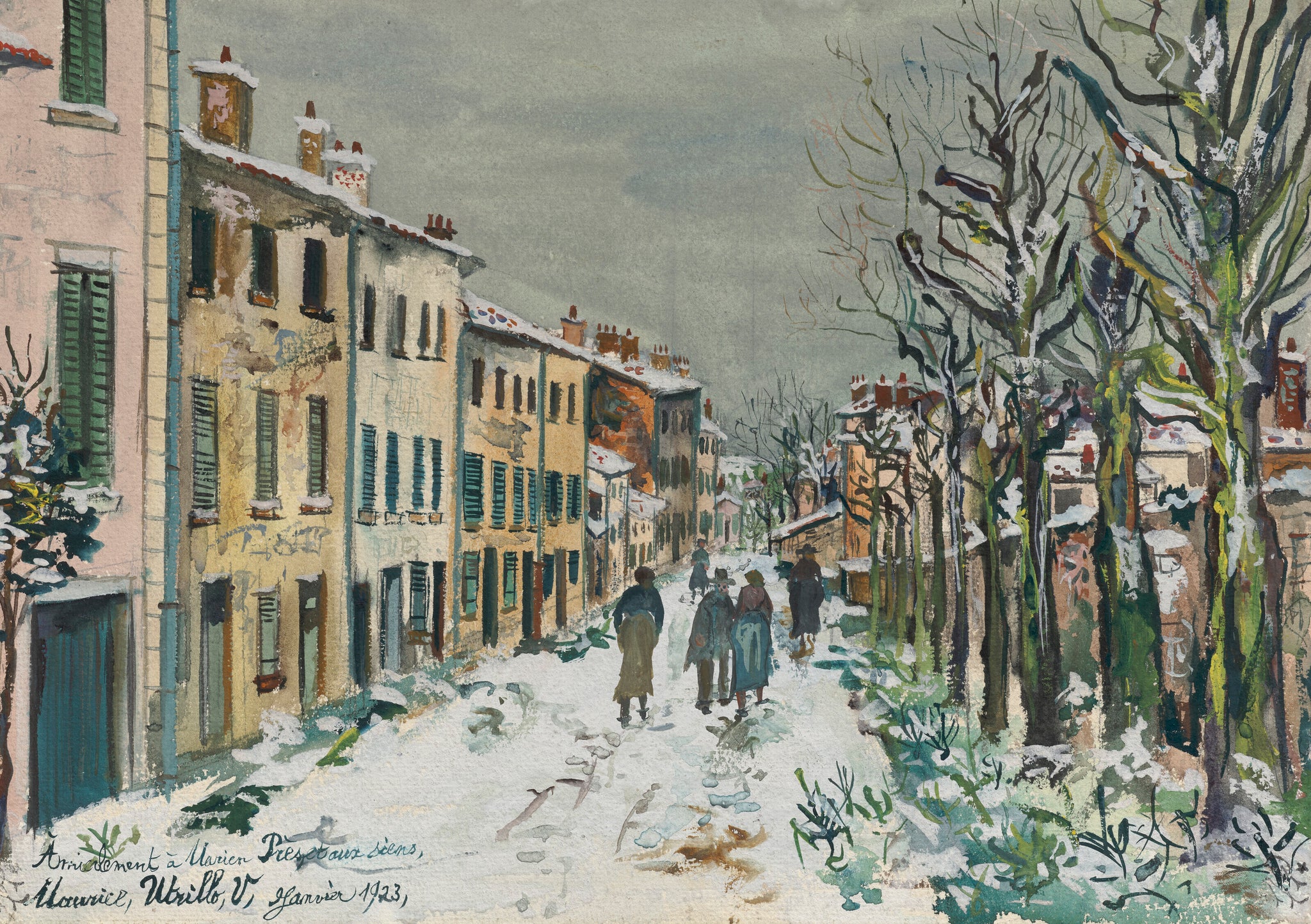Rue sous la neige - Maurice Utrillo