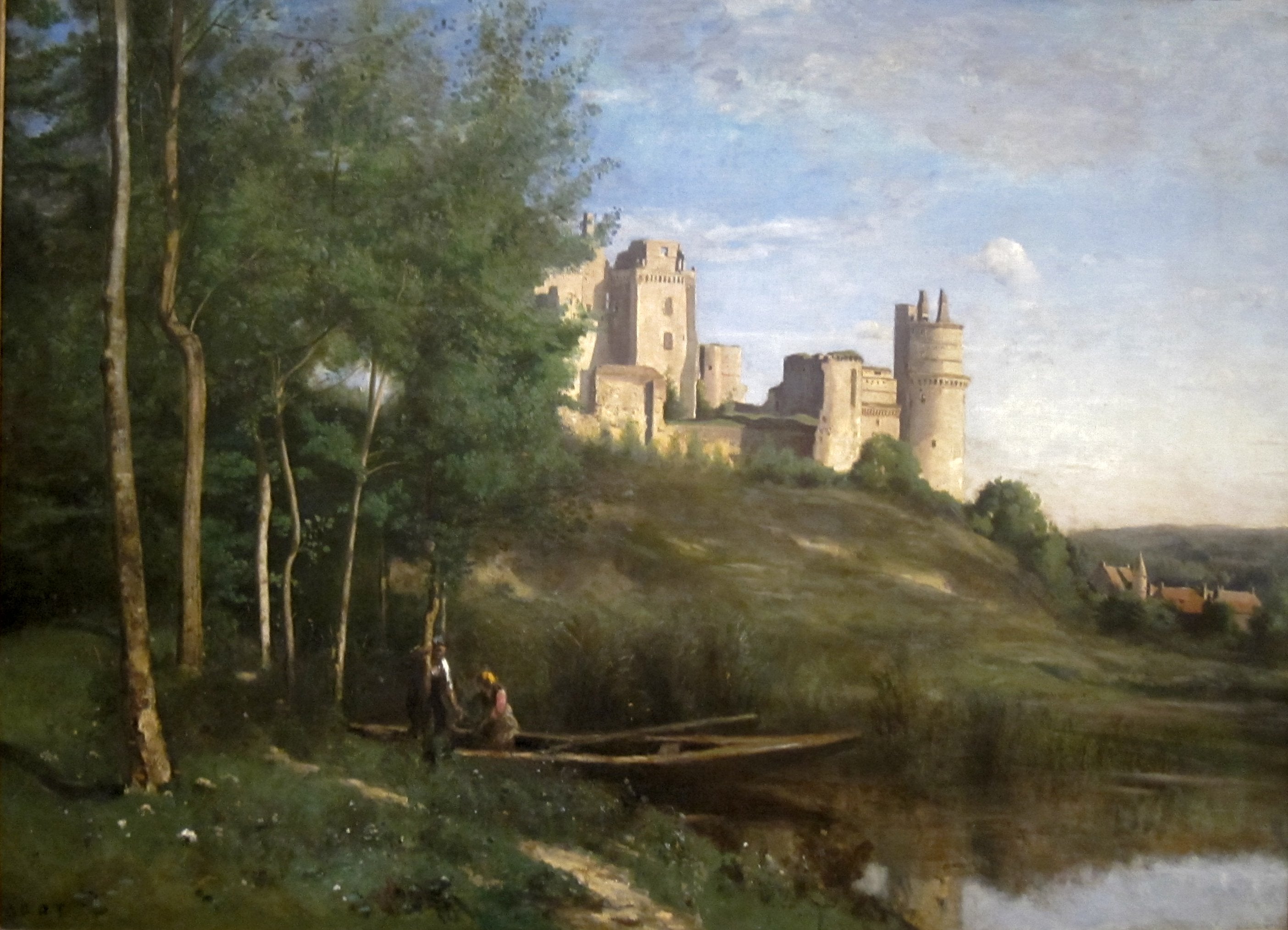 ruines du Château de Pierrefonds - Jean-Baptiste Camille Corot
