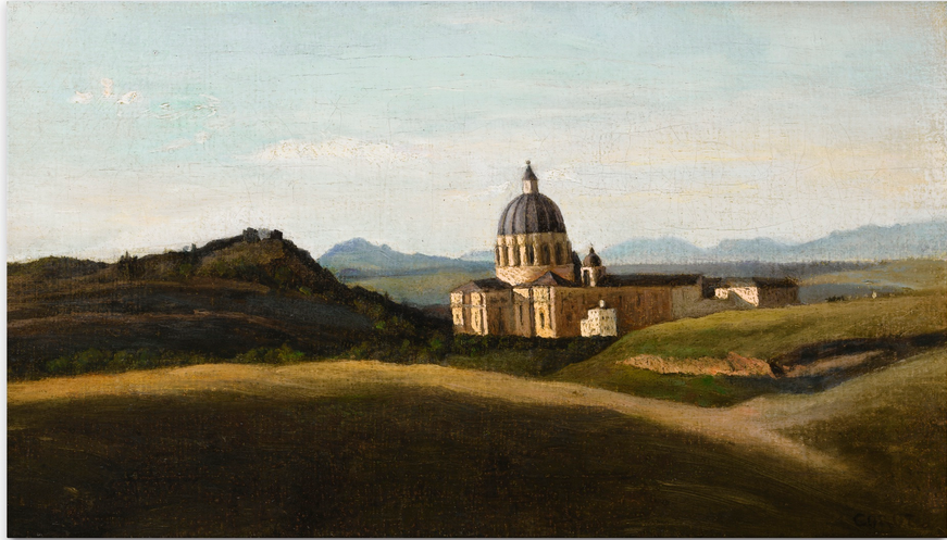 Souvenir d'Italie - Le Vatican et Saint-Pierre-Hors-les-Murs - Jean-Baptiste Camille Corot