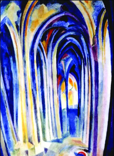 Reproduction du tableau « Saint-Séverin n° 7 - Robert Delaunay » par Alpha Reproduction en peinture à l’huile