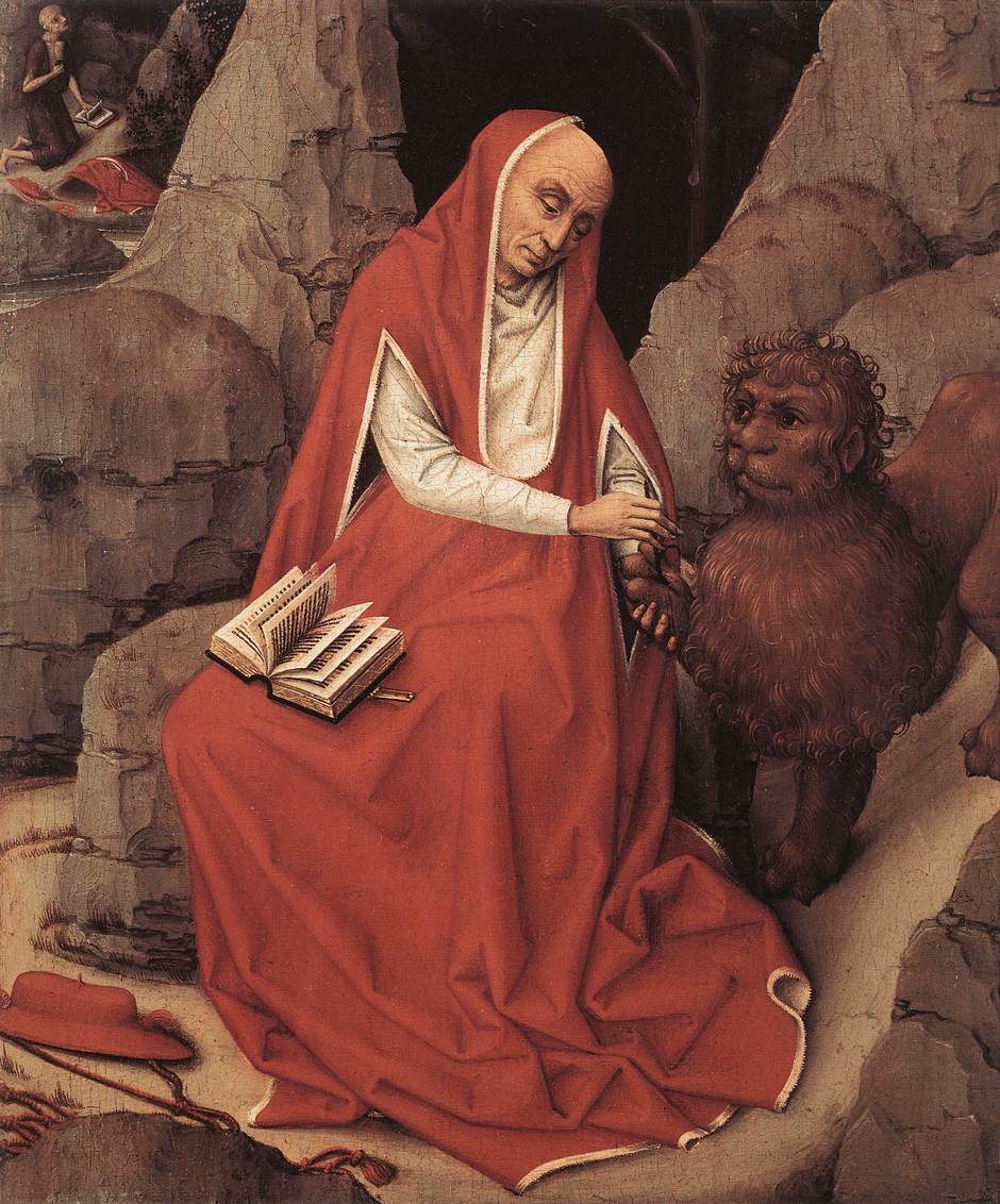 Saint Jérôme et le lion - Rogier van der Weyden