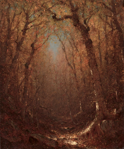 Automne un chemin de bois - Sanford Robinson Gifford - Alpha Reproduction