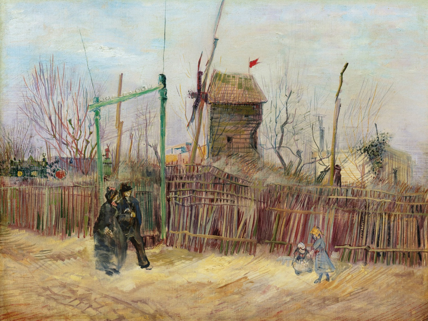 🎡몽마르트르의 거리 풍경 빈센트 반 고흐 (1887)