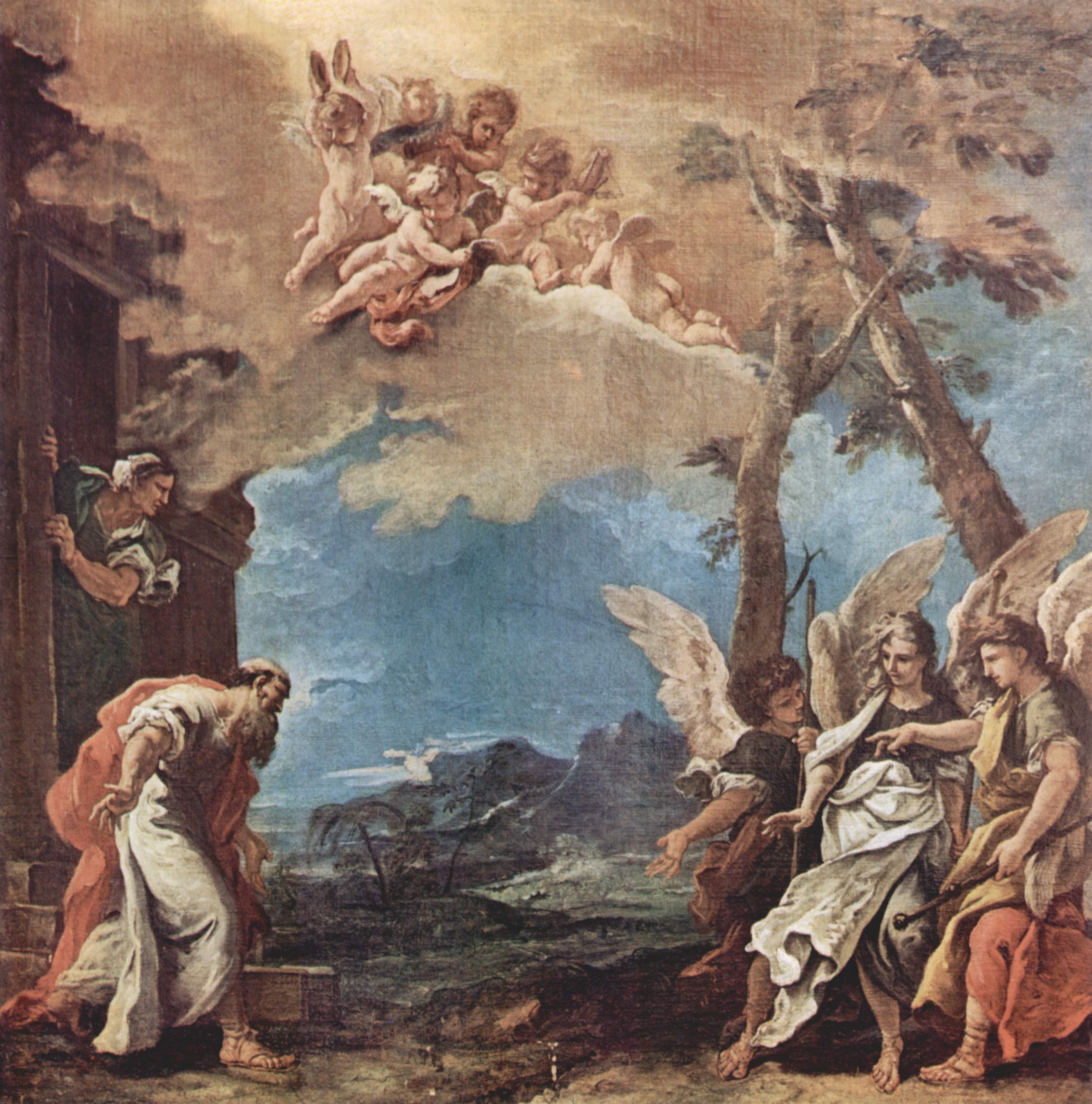 Abraham et les trois anges - Sebastiano Ricci