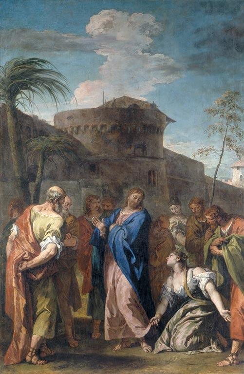 Le Christ et la femme qui croyait - Sebastiano Ricci