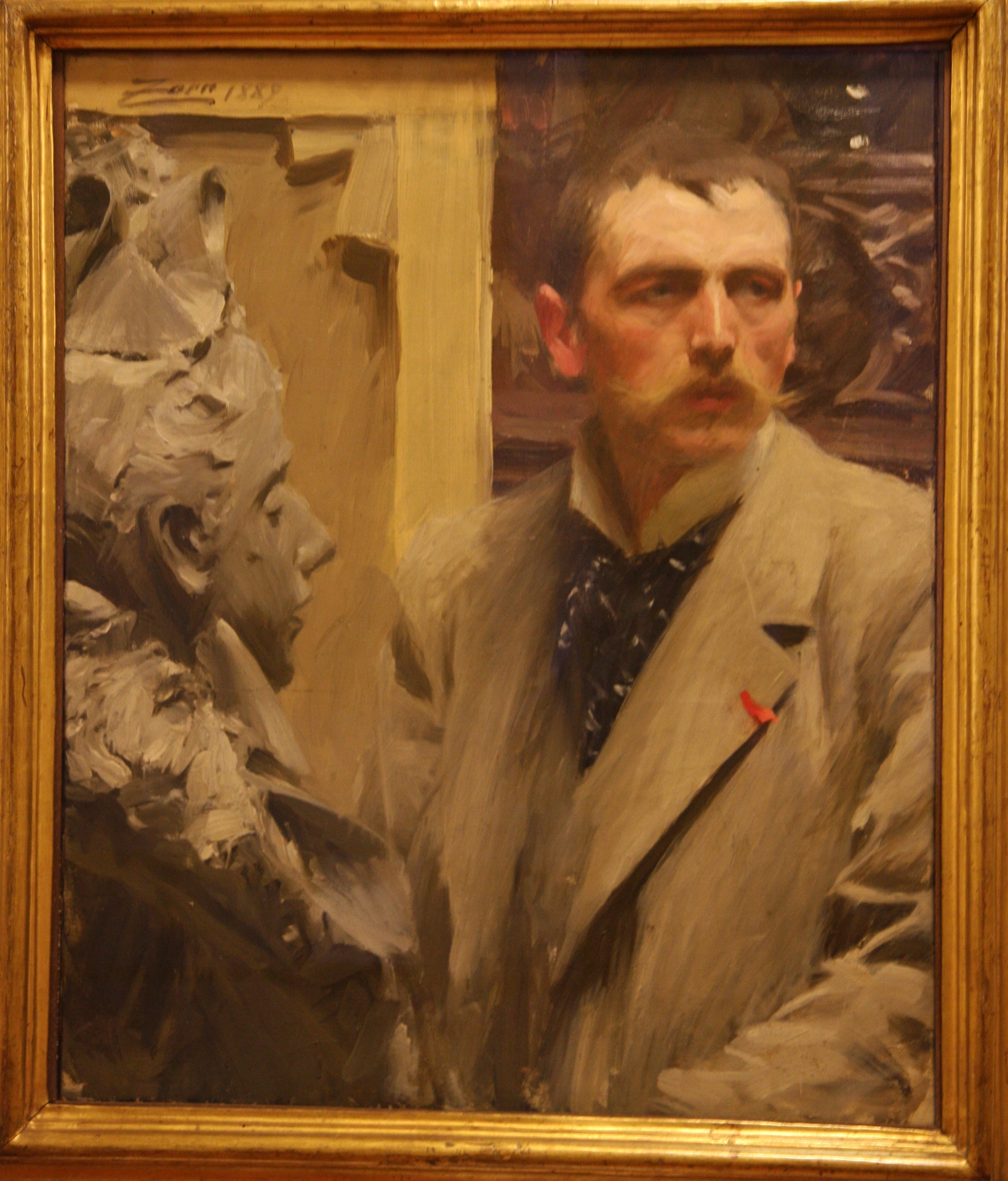 Autoportrait 1889 par Anders Zorn - Anders Zorn