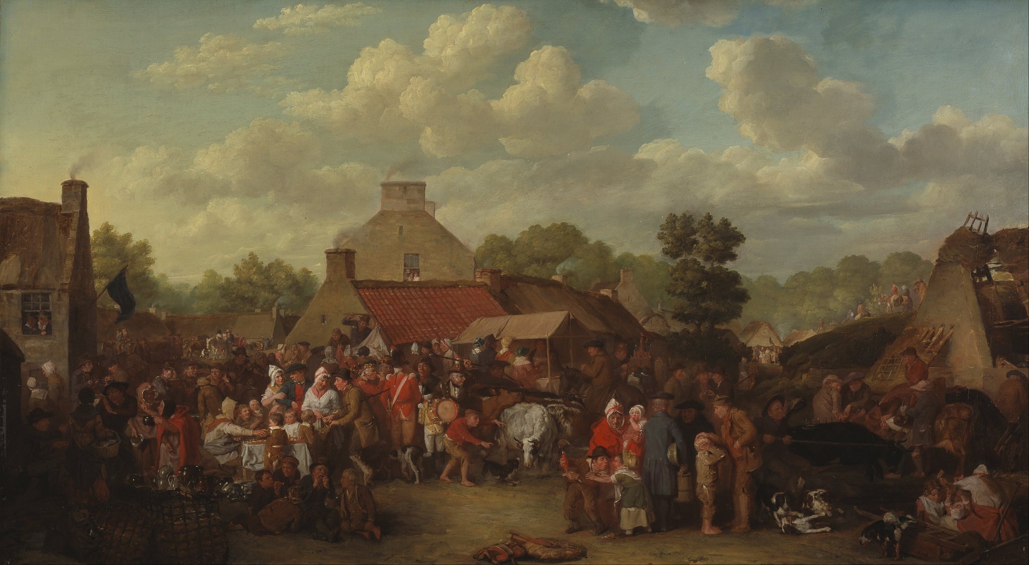 La Foire de Pitlessie, David Wilkie, 1804, peinture à l’huile