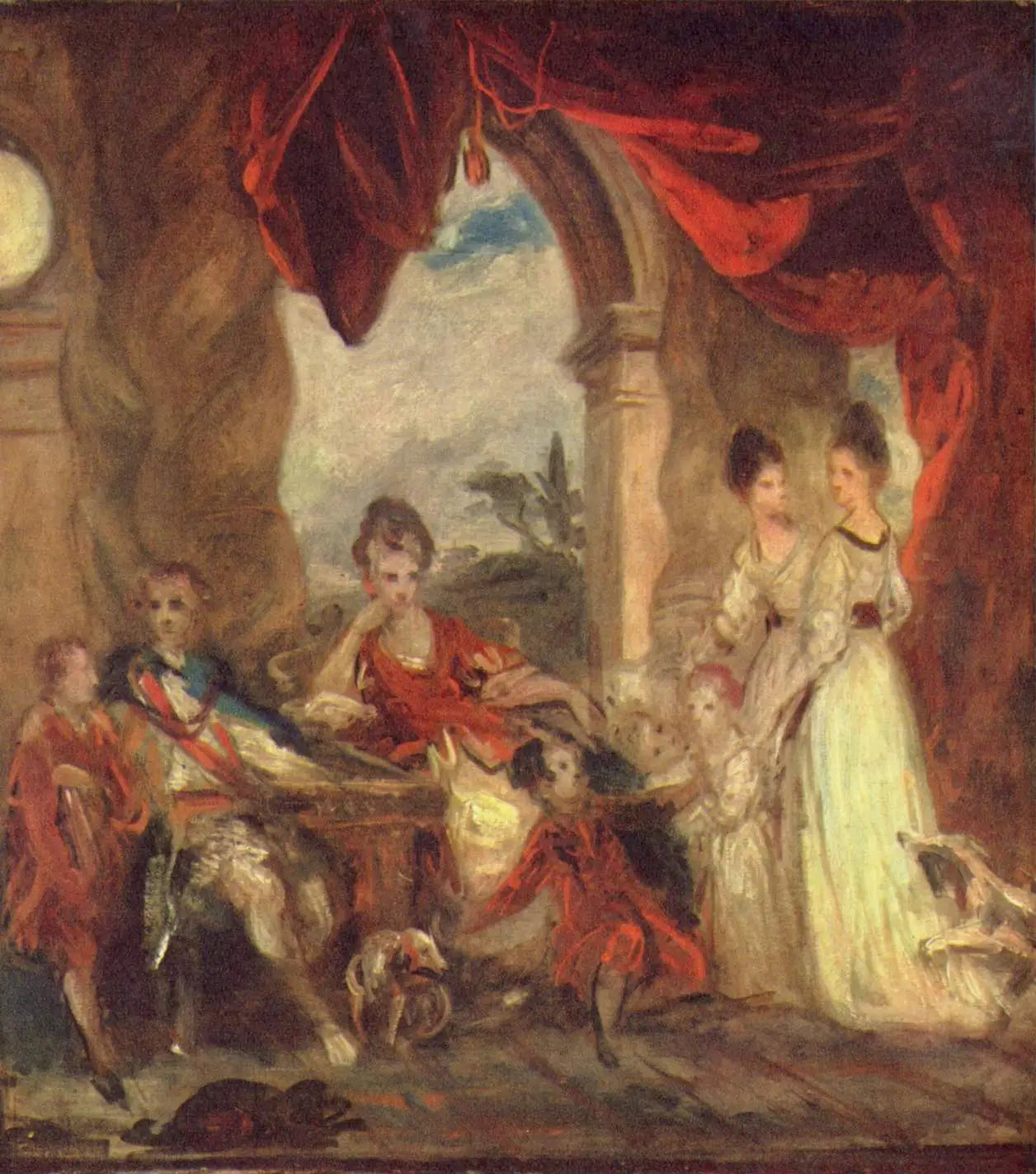 Esquisse pour « Le 4e duc de Marlborough et sa famille » - Joshua Reynolds - Alpha Reproduction