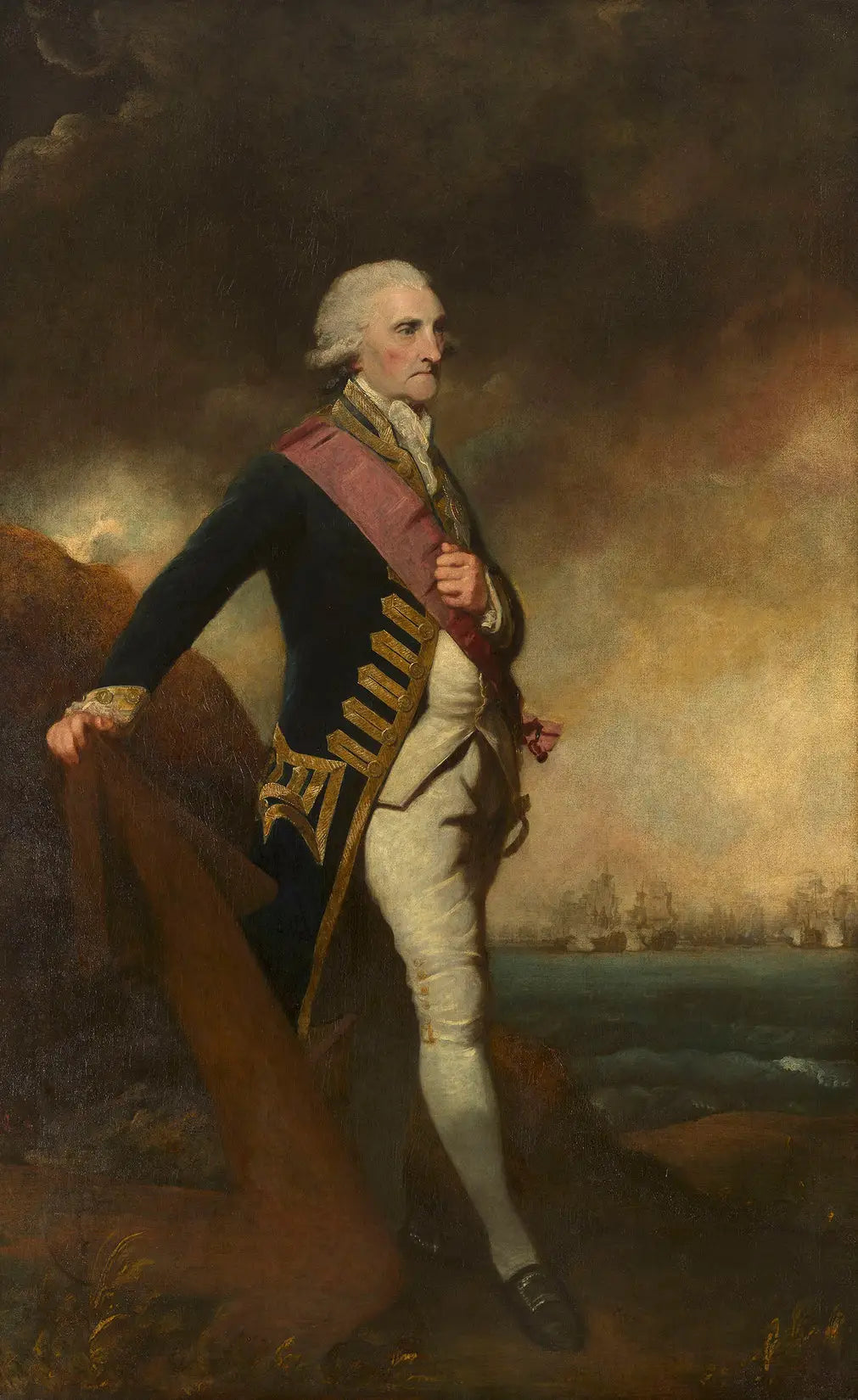 George Brydges premier Lord Rodney (1719?-1792) - Joshua Reynolds - Alpha Reproduction