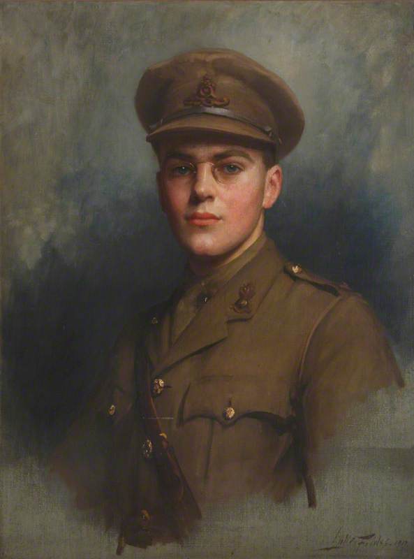 Sir Felix John Morgan Brunner, 3e baronnet Brunner (1897-1982) en tant qu'officier d'artillerie - Luke Fildes