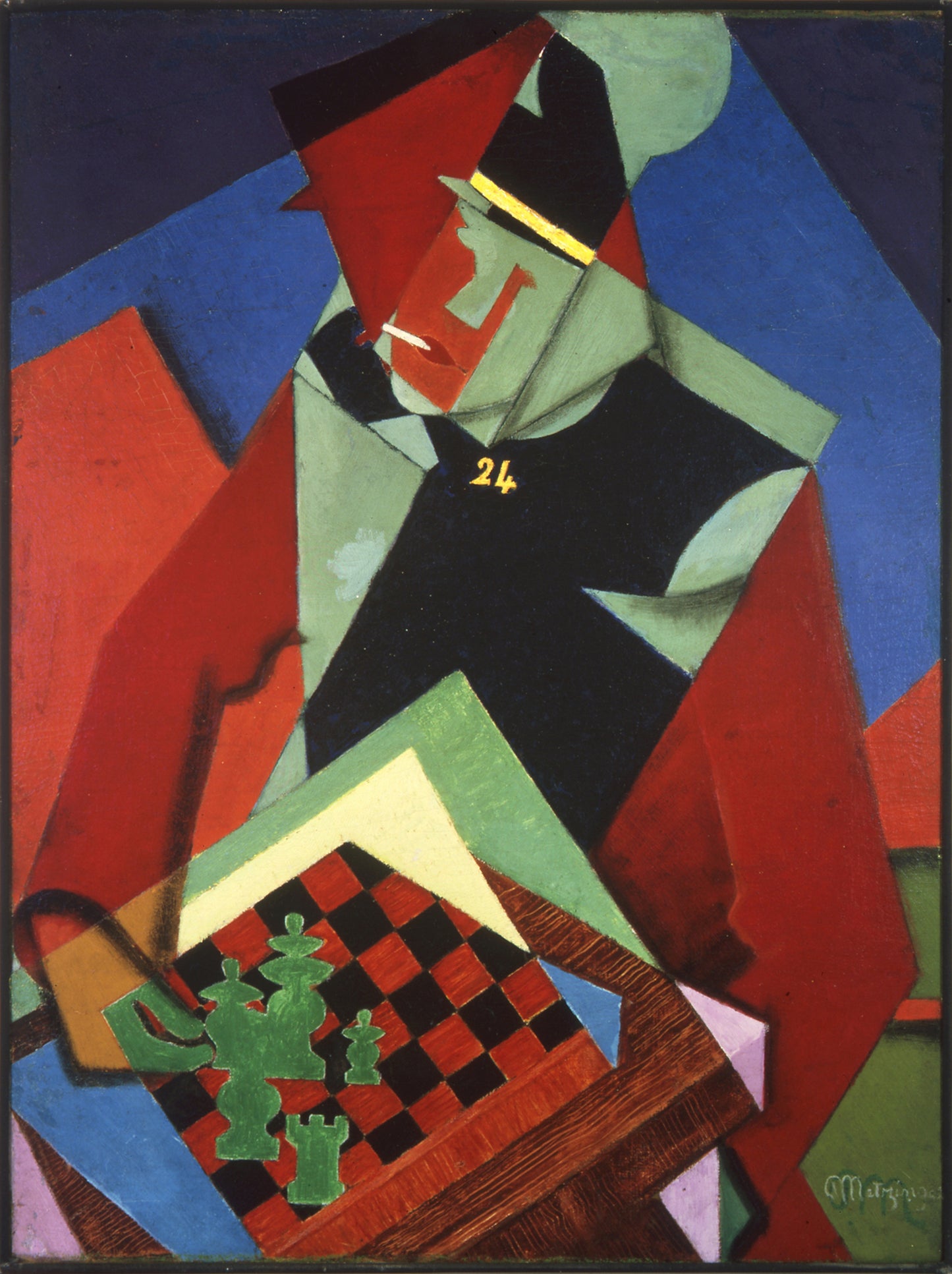체스 게임 중인 병사 – 장 메칭거 (1914–1915)