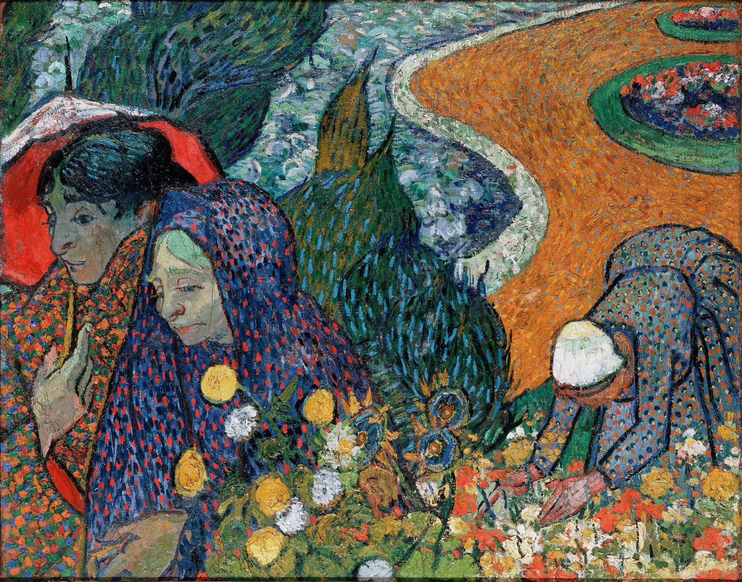 Reproduction du tableau « Souvenir du jardin à Etten - Vincent van Gogh » par Alpha Reproduction en peinture à l’huile
