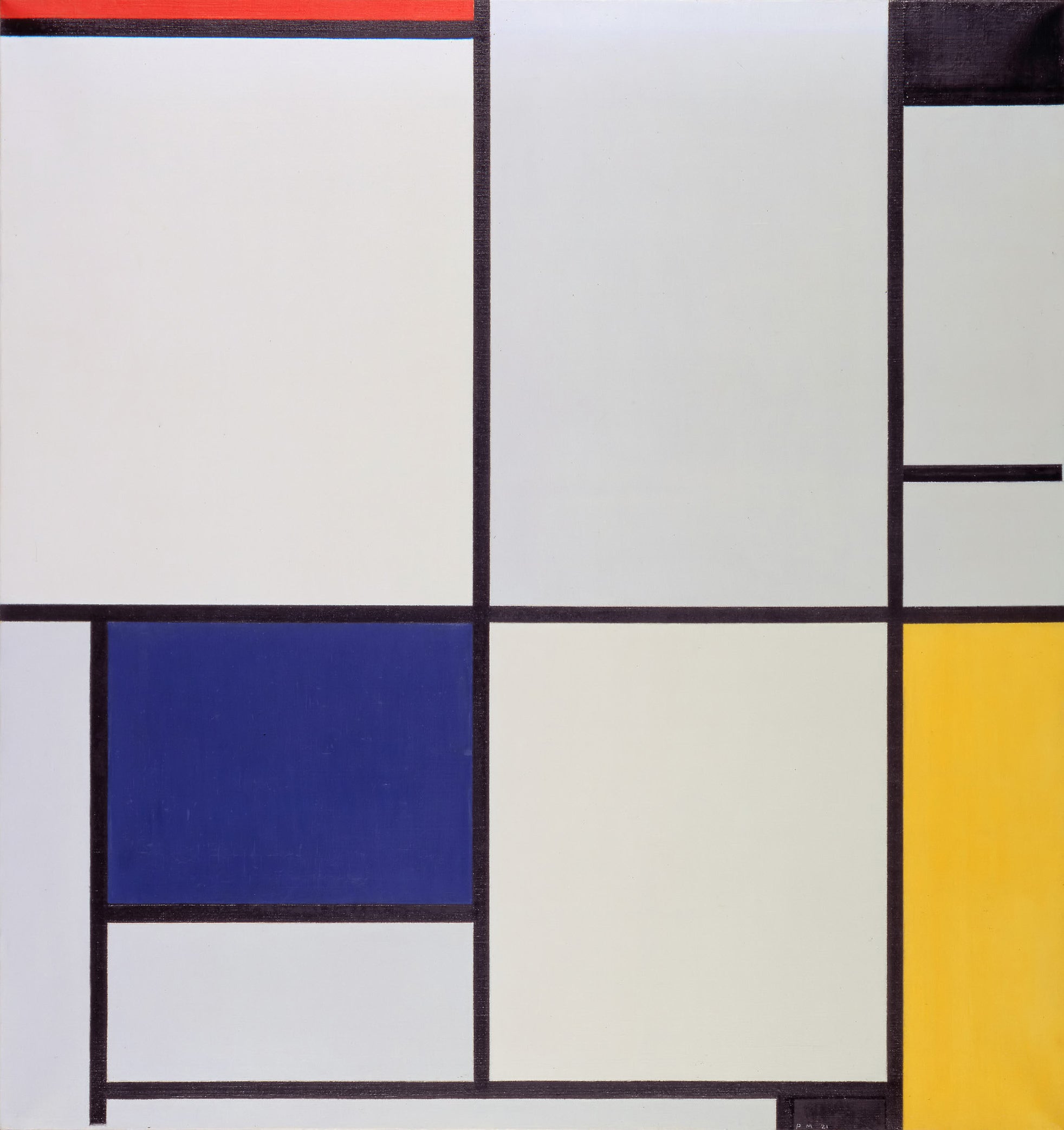 Reproduction du tableau « Tableau I - Piet Mondrian » par Alpha Reproduction en peinture à l’huile