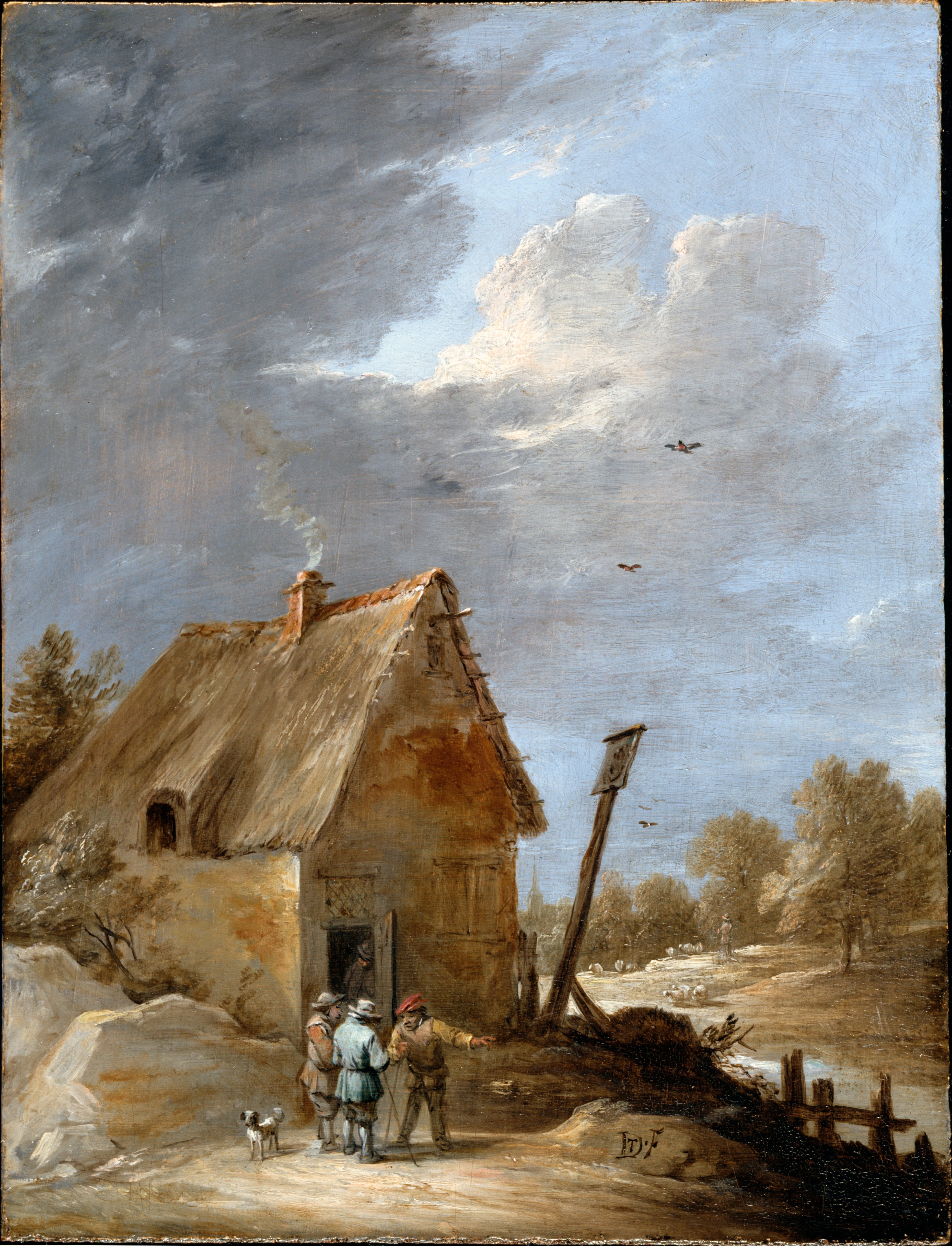 Une route près d'un chalet - David Teniers le Jeune