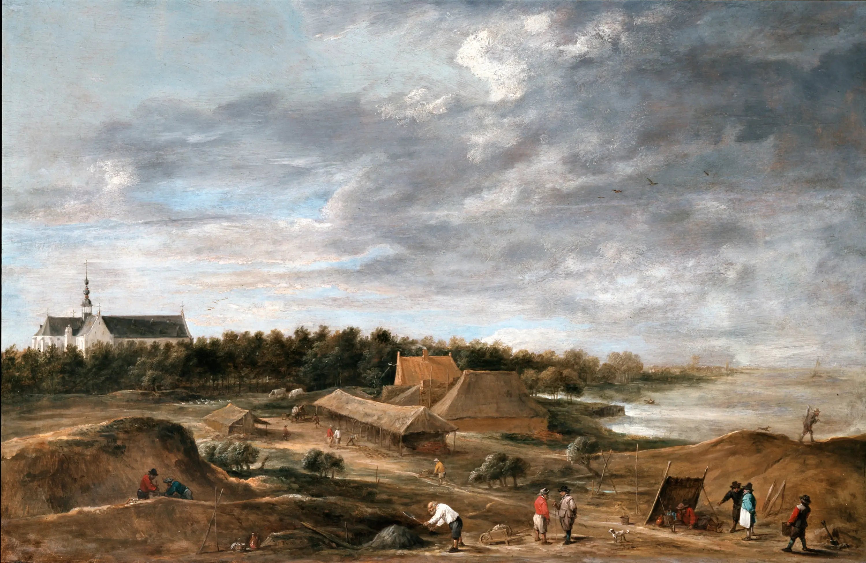 Briqueteries près de Hemiksem - David Teniers le Jeune - Alpha Reproduction