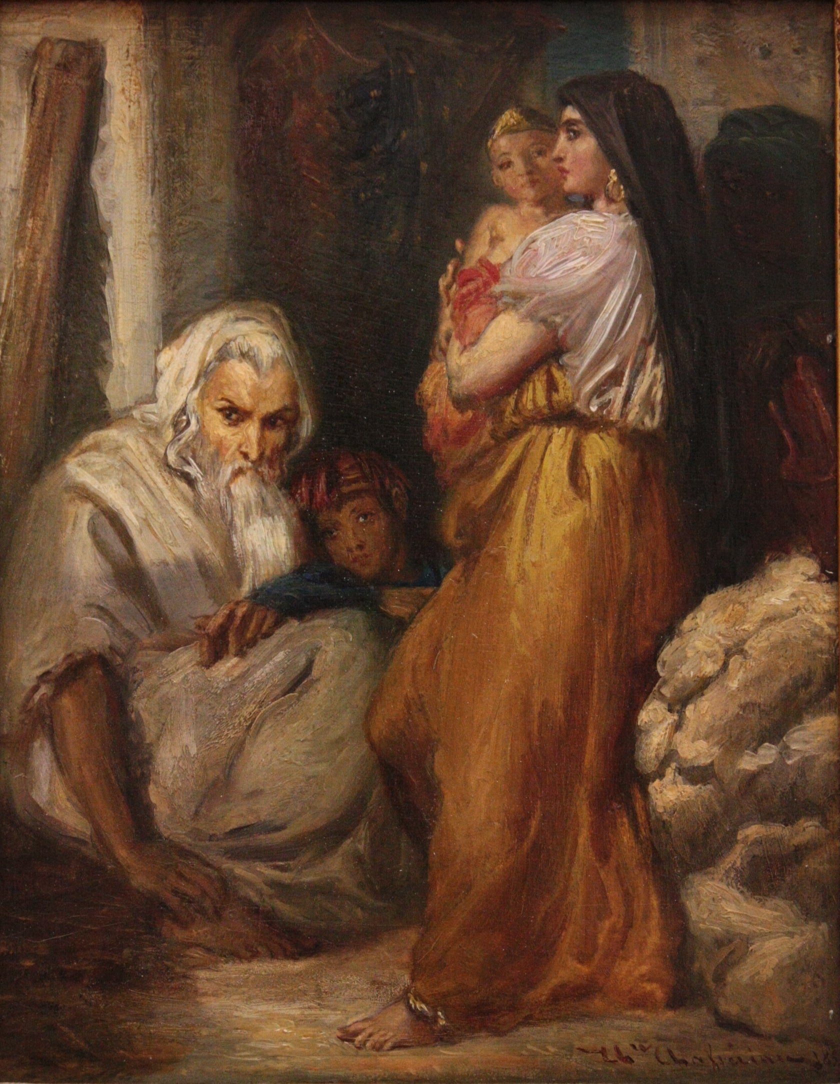 Intérieur juif à Constantine - Théodore Chassériau