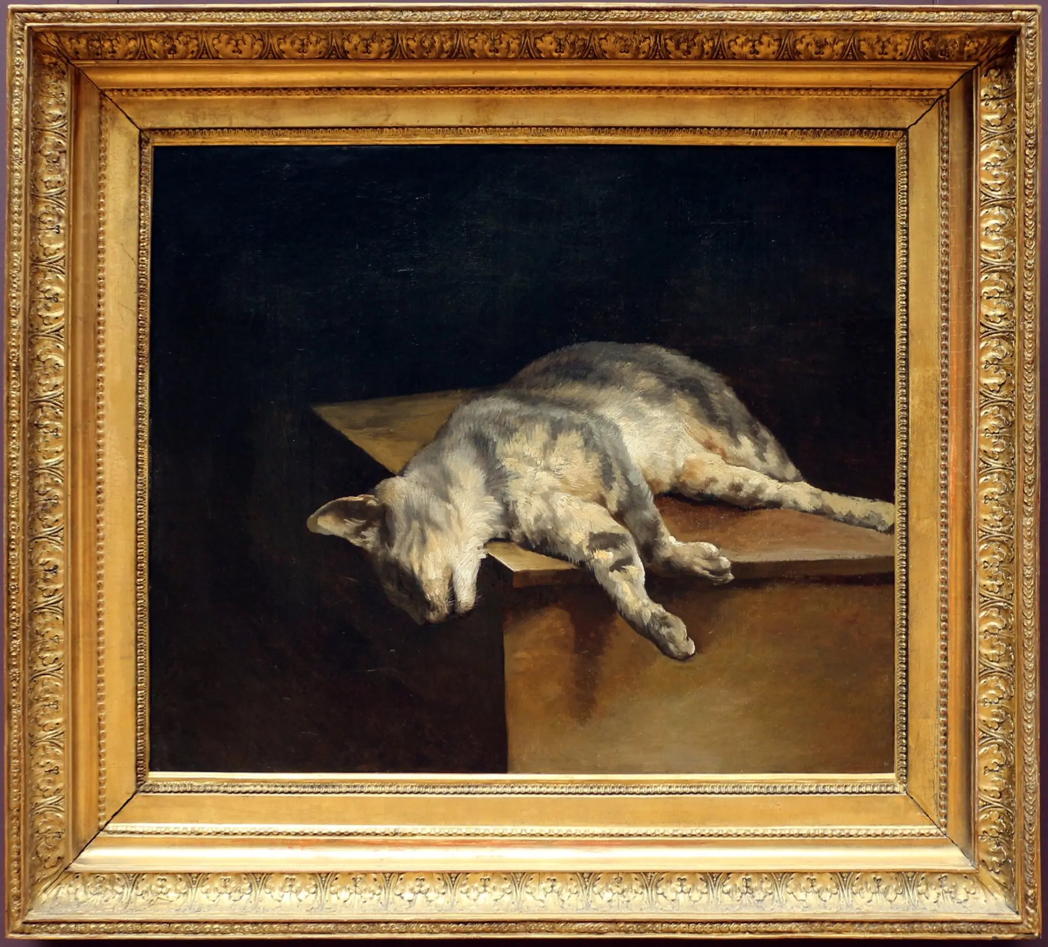 Reproduction du tableau « Chat mort - Théodore Géricault » par Alpha Reproduction en peinture à l’huile
