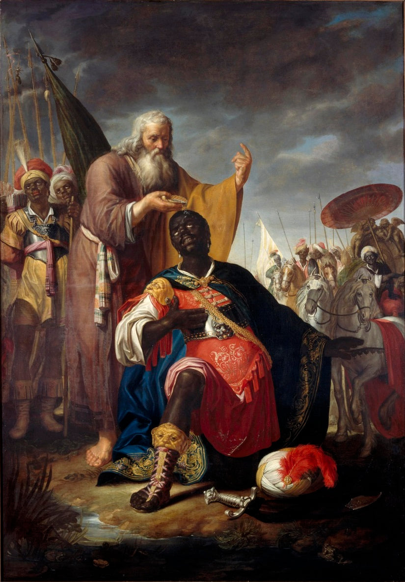 Le baptême de l'eunuque - Abraham Bloemaert image 1 copie peinte à la main à l’huile