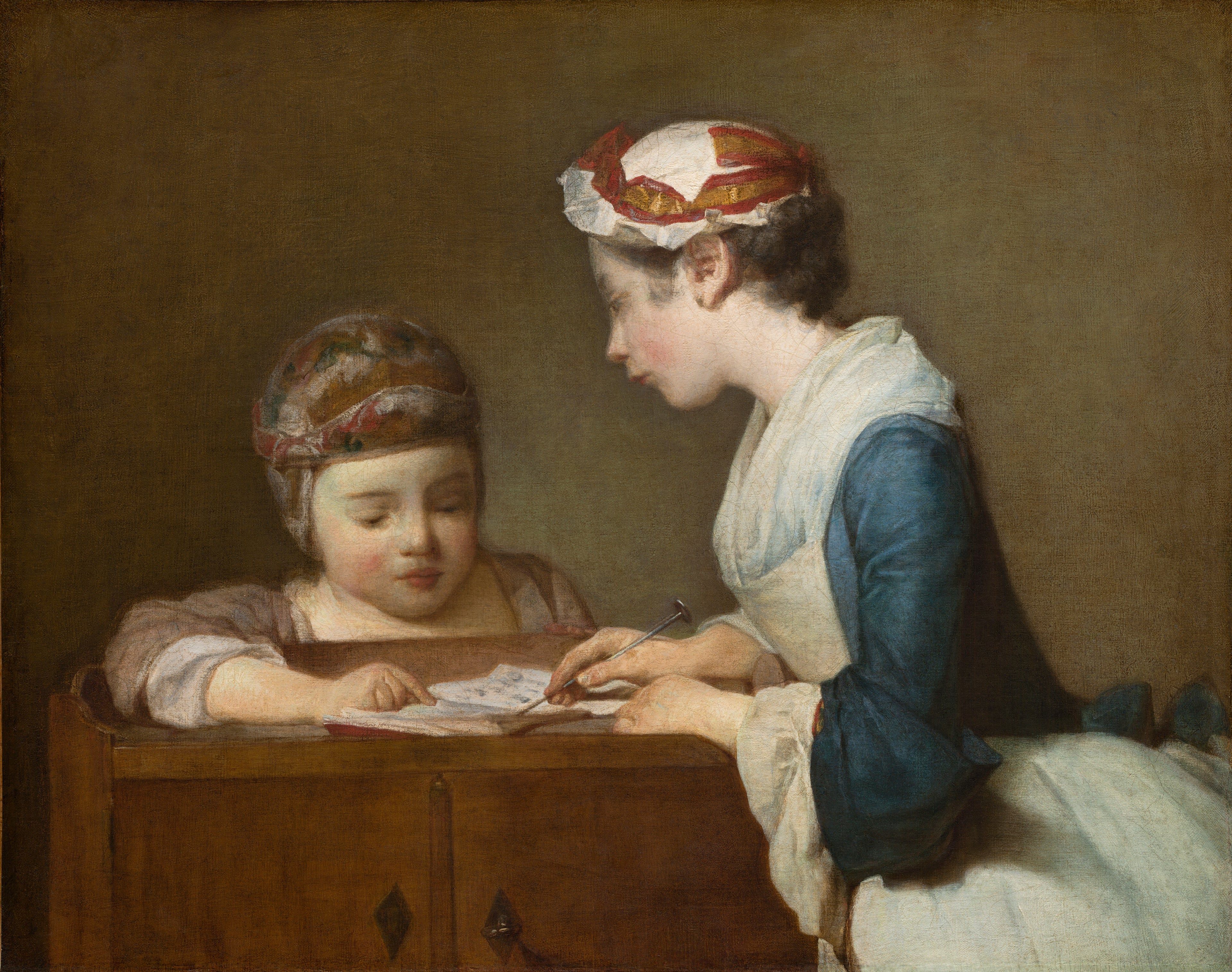 La petite maîtresse d'école - Jean Siméon Chardin