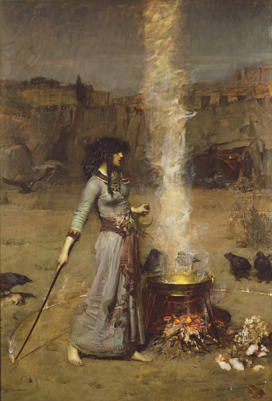 Le Cercle magique, 1886 — John William Waterhouse, huile sur toile