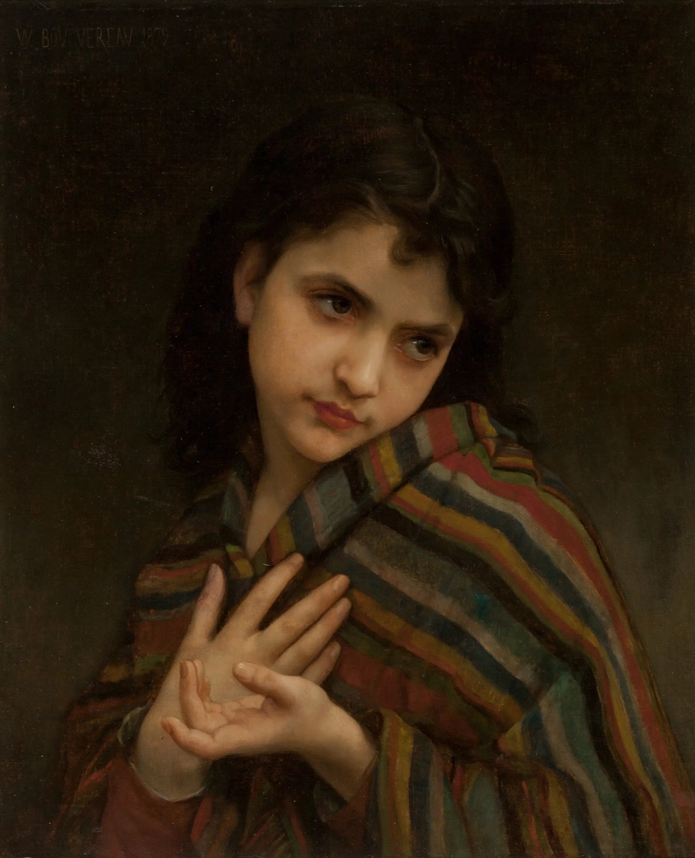 Reproduction du tableau « La frileuse - Bouguereau » par Alpha Reproduction en peinture à l’huile