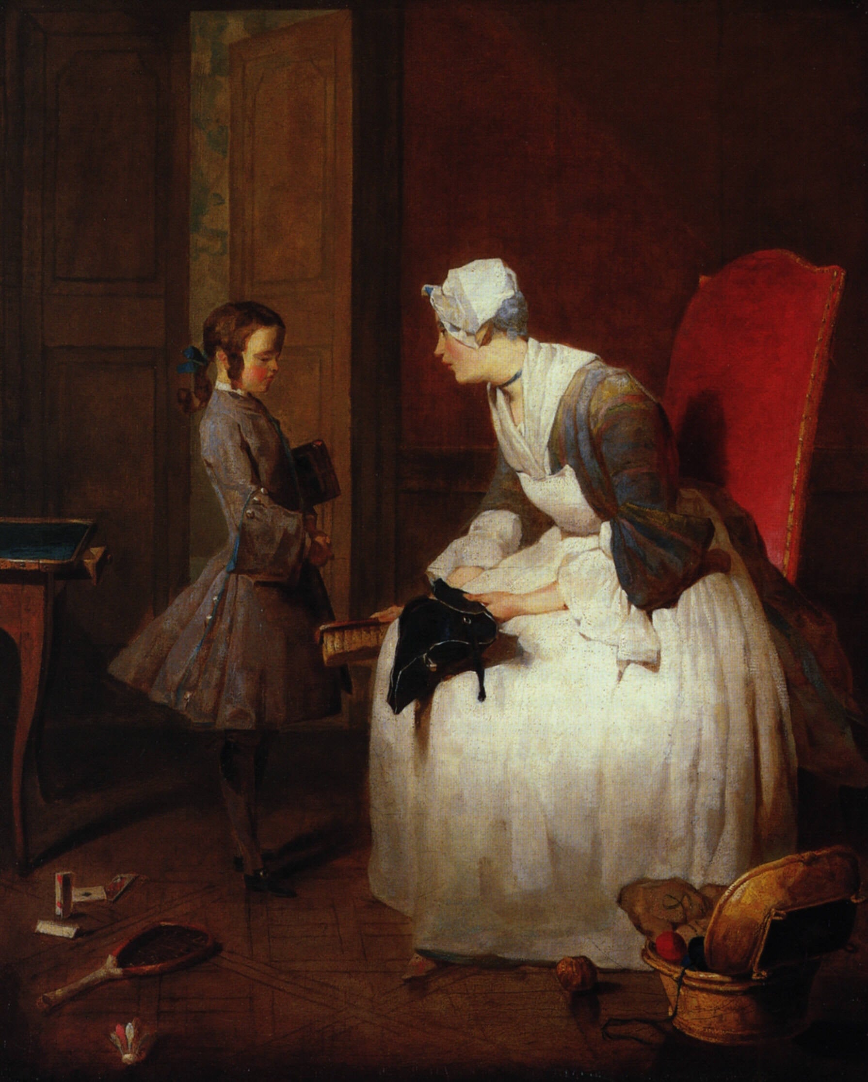 La Gouvernante - Jean Siméon Chardin