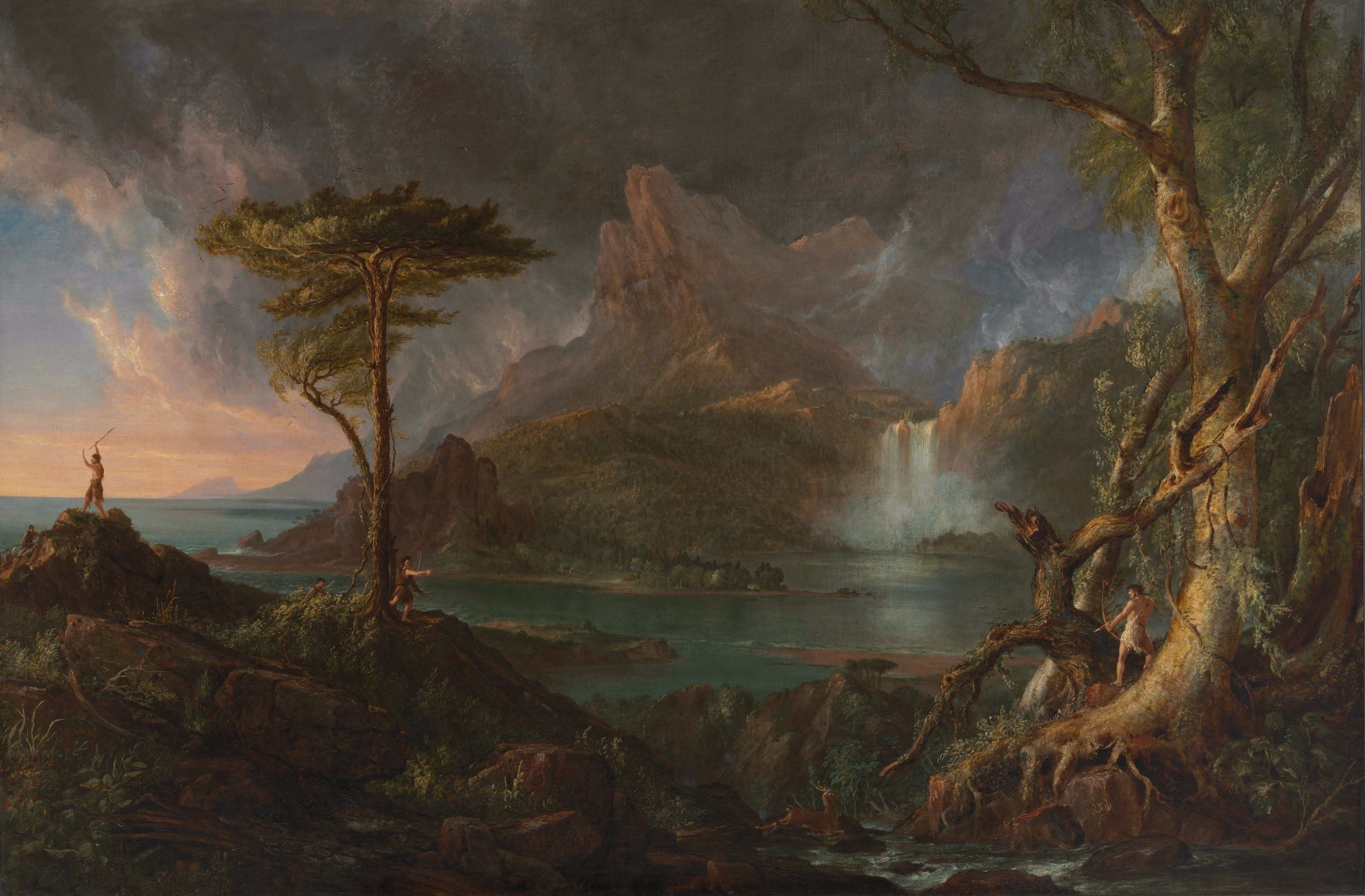 Un paysage sauvage - Thomas Cole