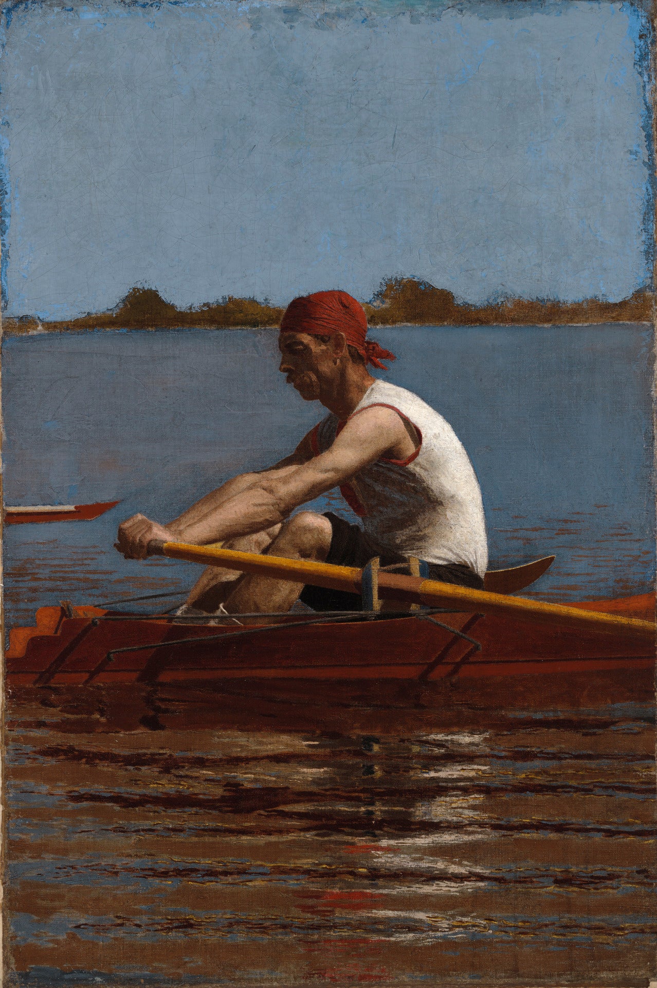 John Biglin dans un skiff - Thomas Eakins