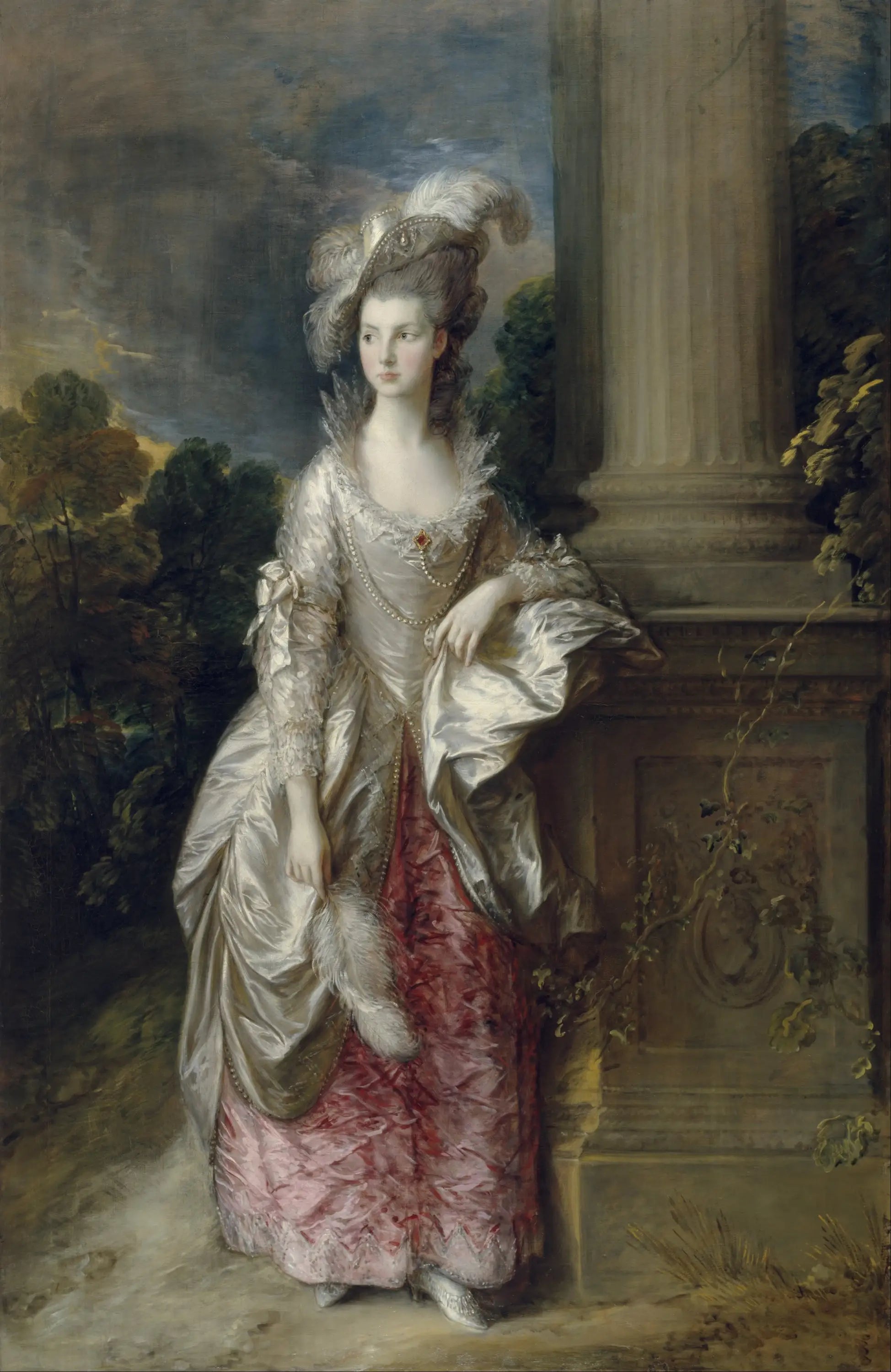 Portrait de Madame Mary Graham - Thomas Gainsborough - Alpha Reproduction