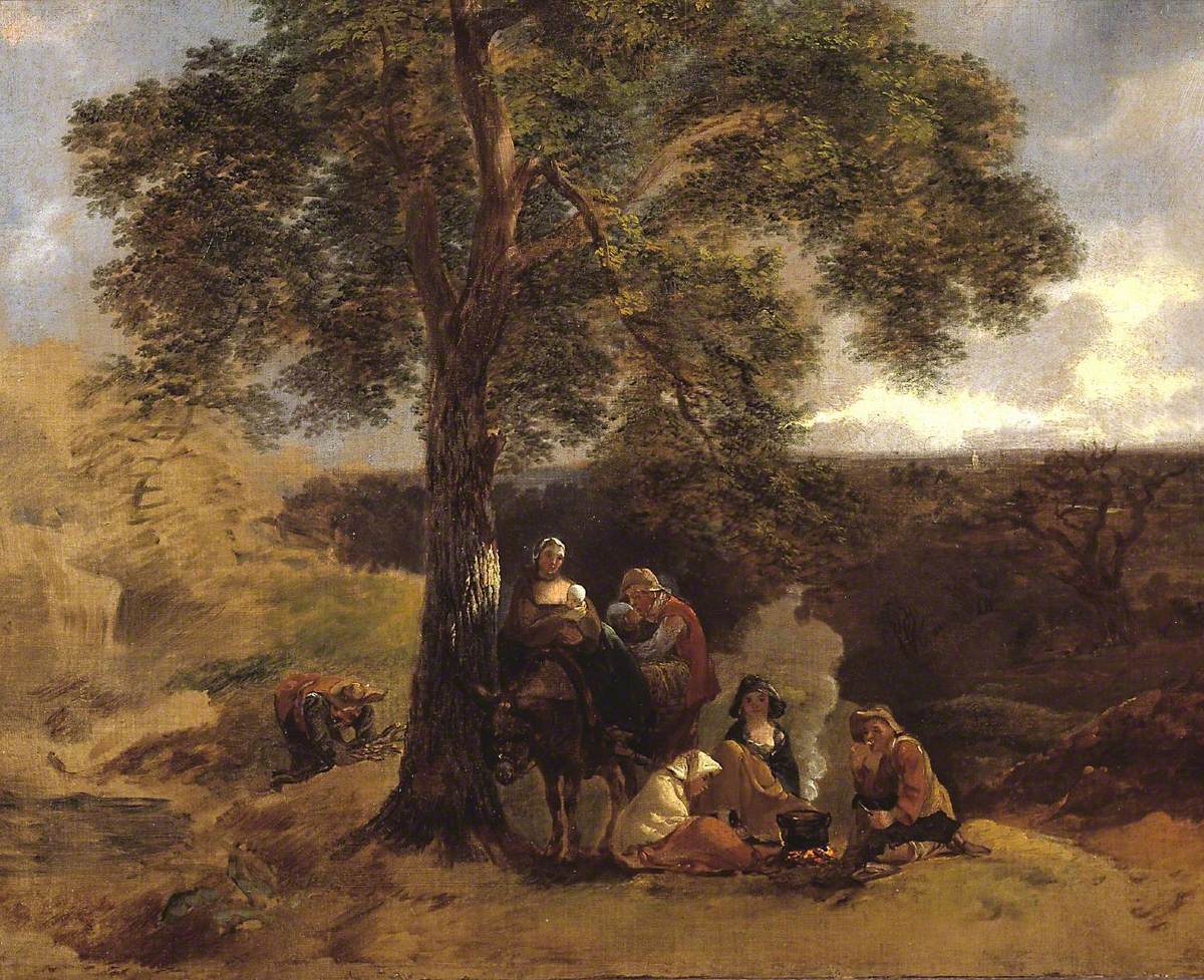 Paysage avec des gitans - Thomas Gainsborough