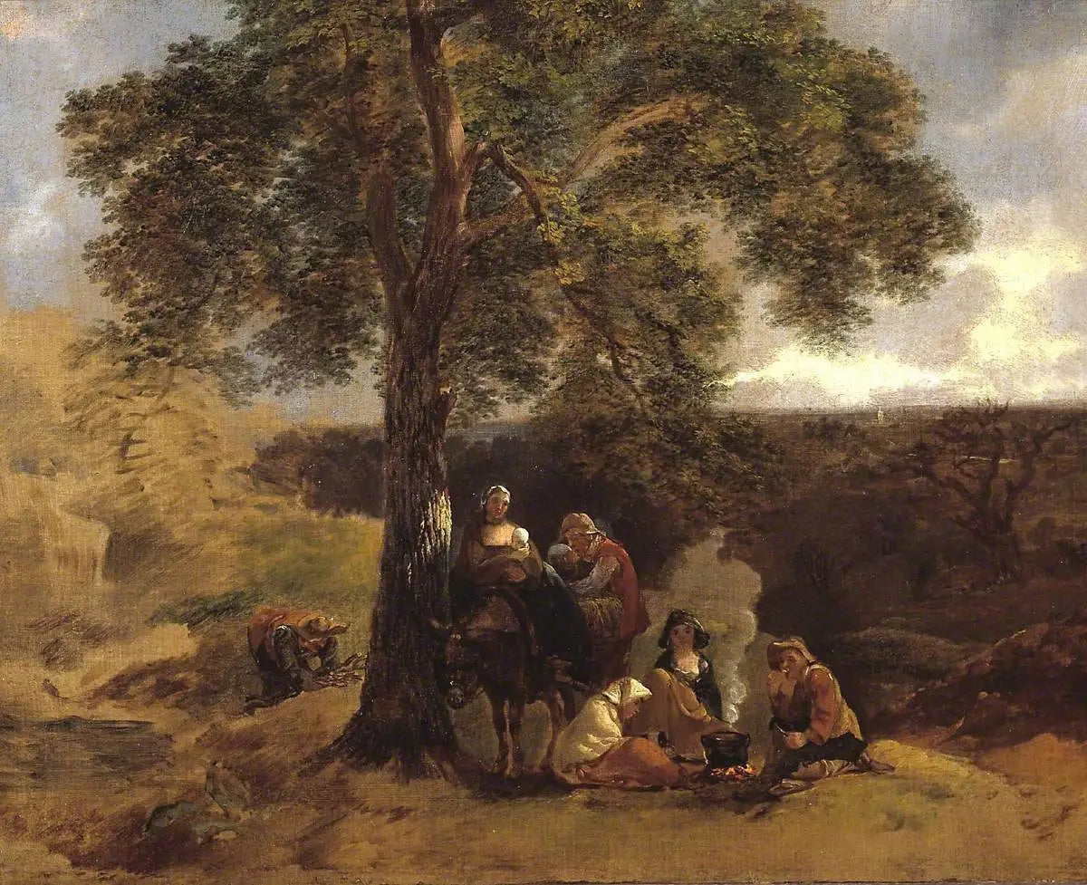 Paysage avec des gitans - Thomas Gainsborough - Alpha Reproduction