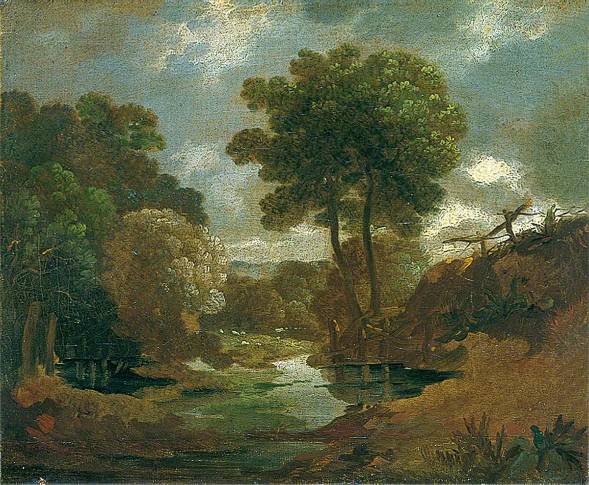 Piscine dans les bois - Thomas Gainsborough - Alpha Reproduction